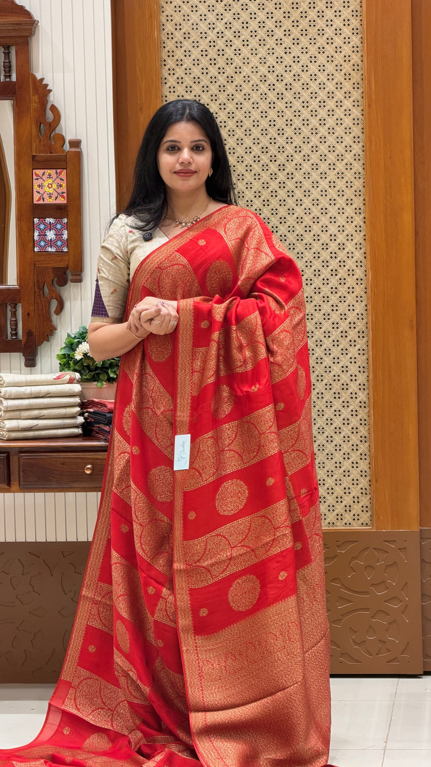 TUSSER GEORGETTE SUV5131-RED