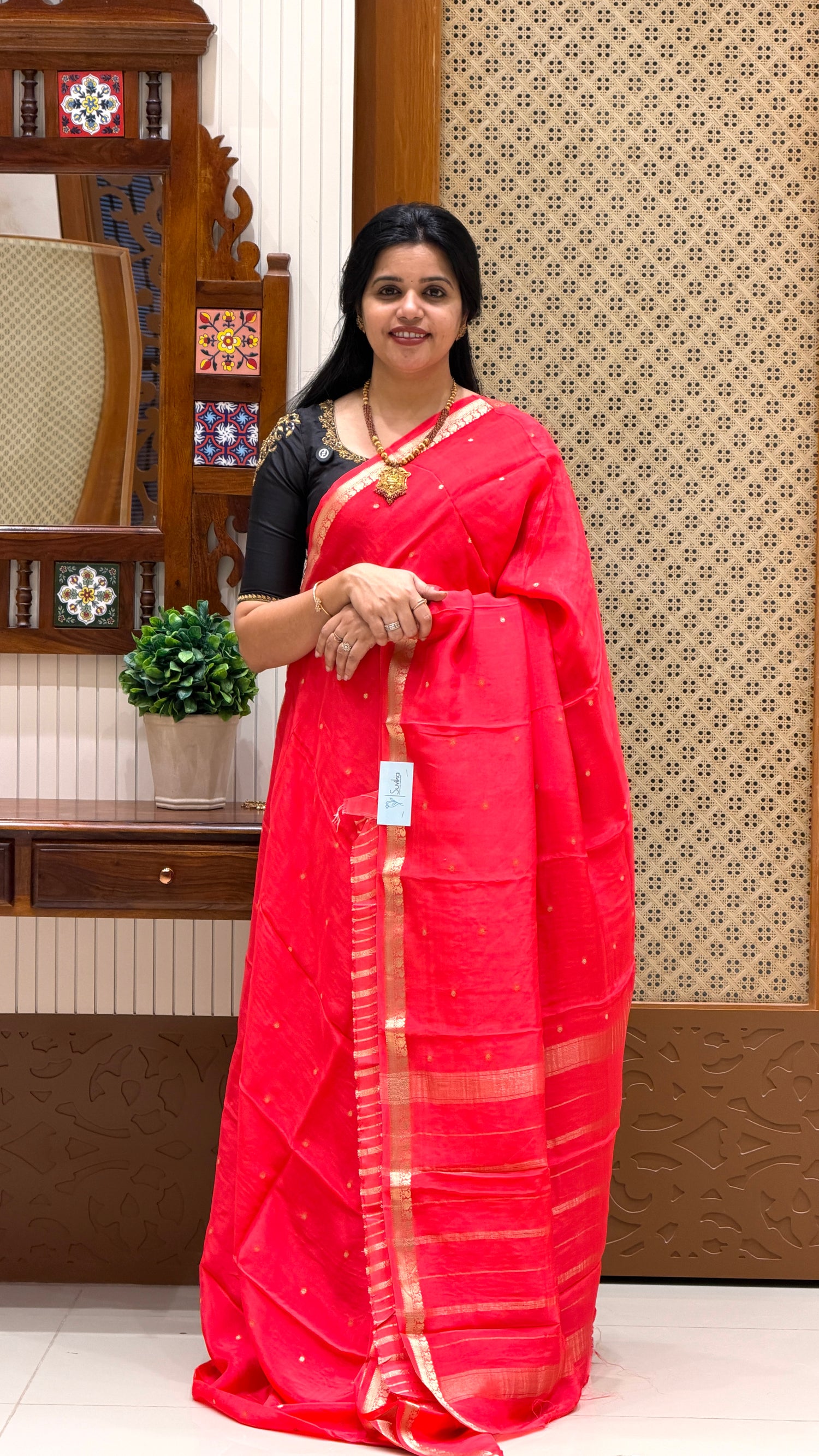PREMIUM MYSORE SILK SAREE SUV5279-CANDYPINK
