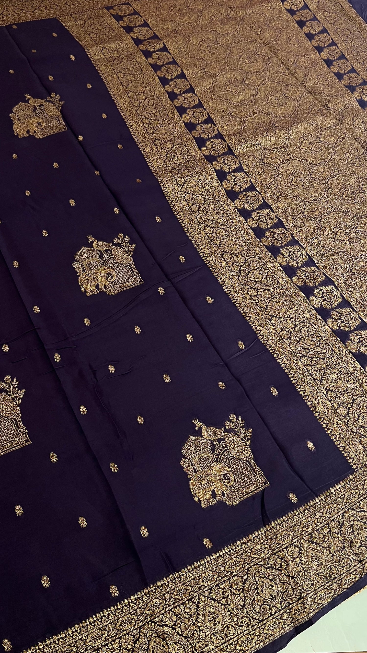 CRPE SILK SAREE SUV5651-MAGENTA