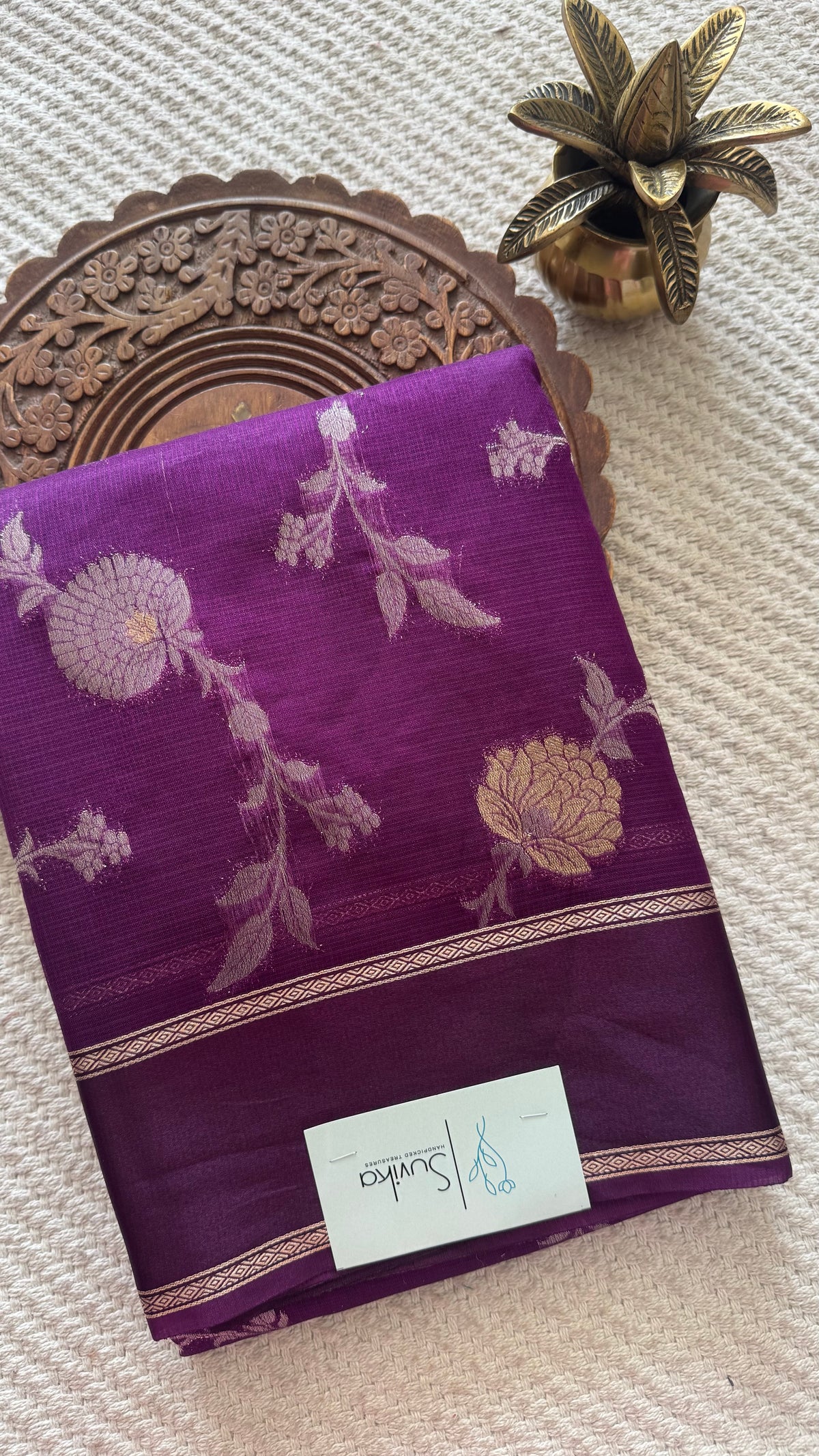 KOTA SILK SAREE SUV5889-PURPLE