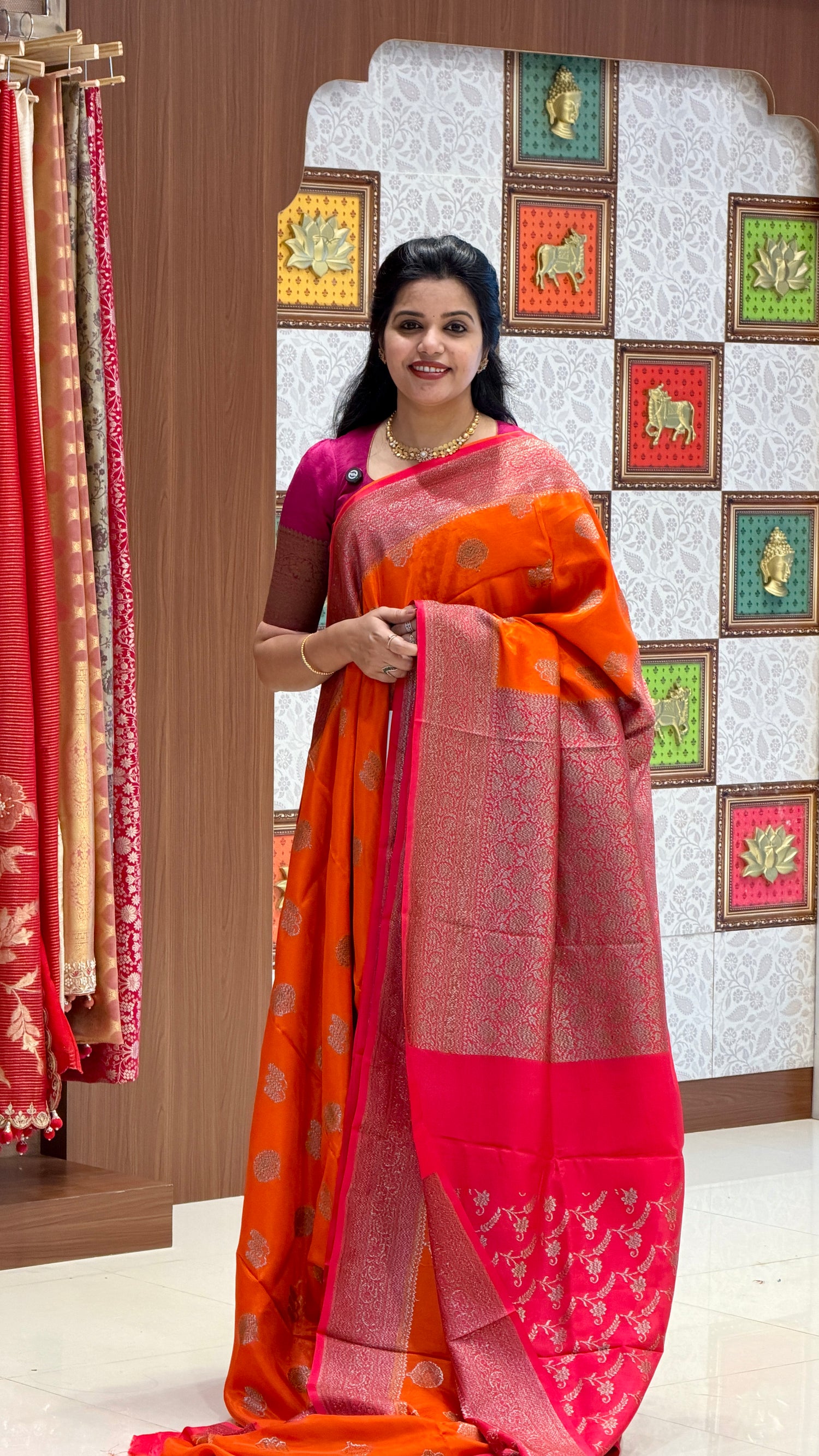CREPE SILK SUV5695-ORANGE