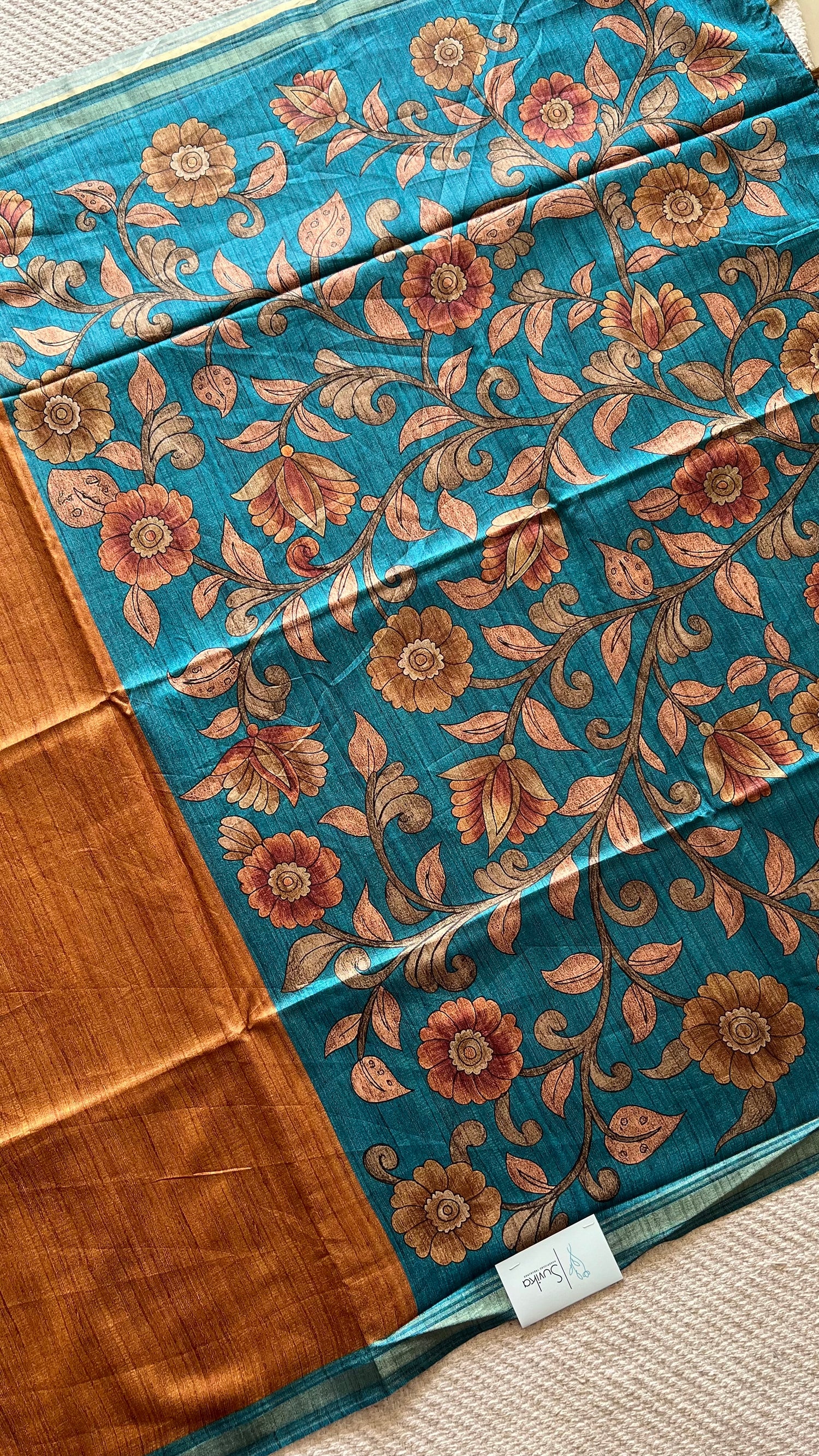 SUV3839-SKYBLUE WITH MUSTARD
