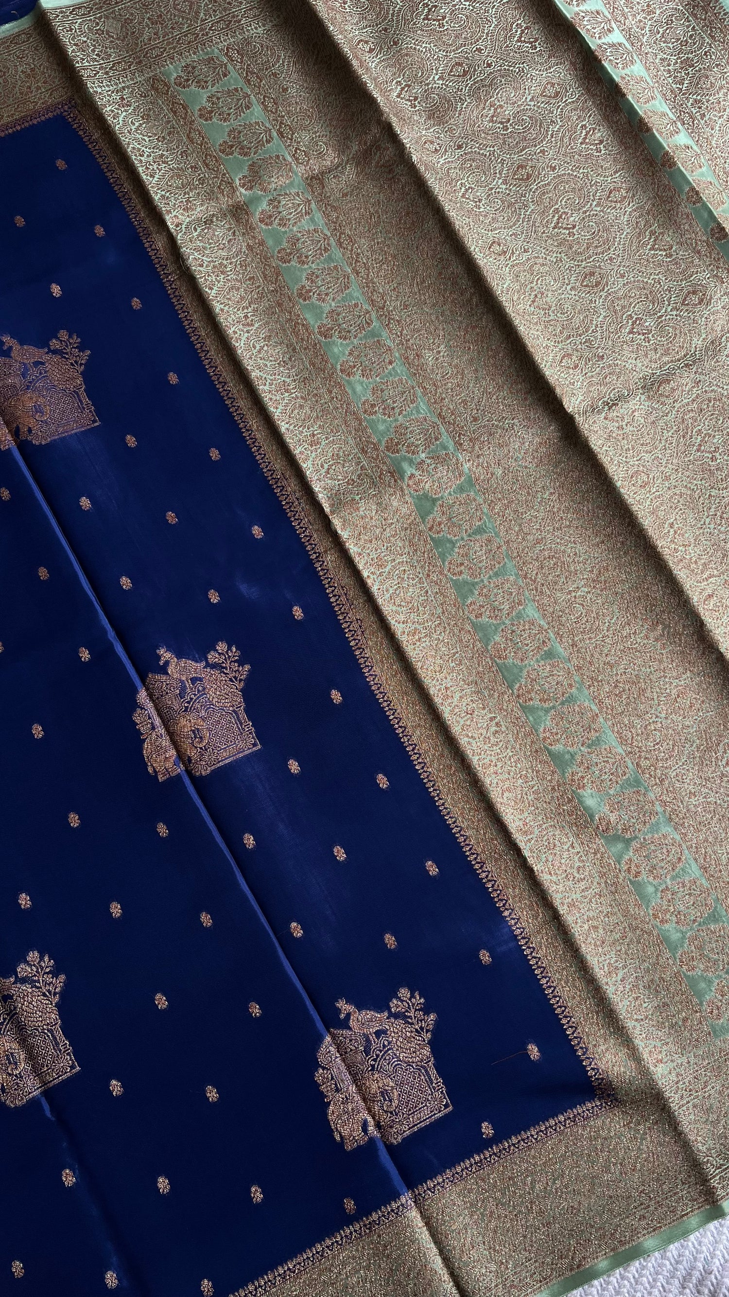 CRAPE SILK SUV5705-BLUE