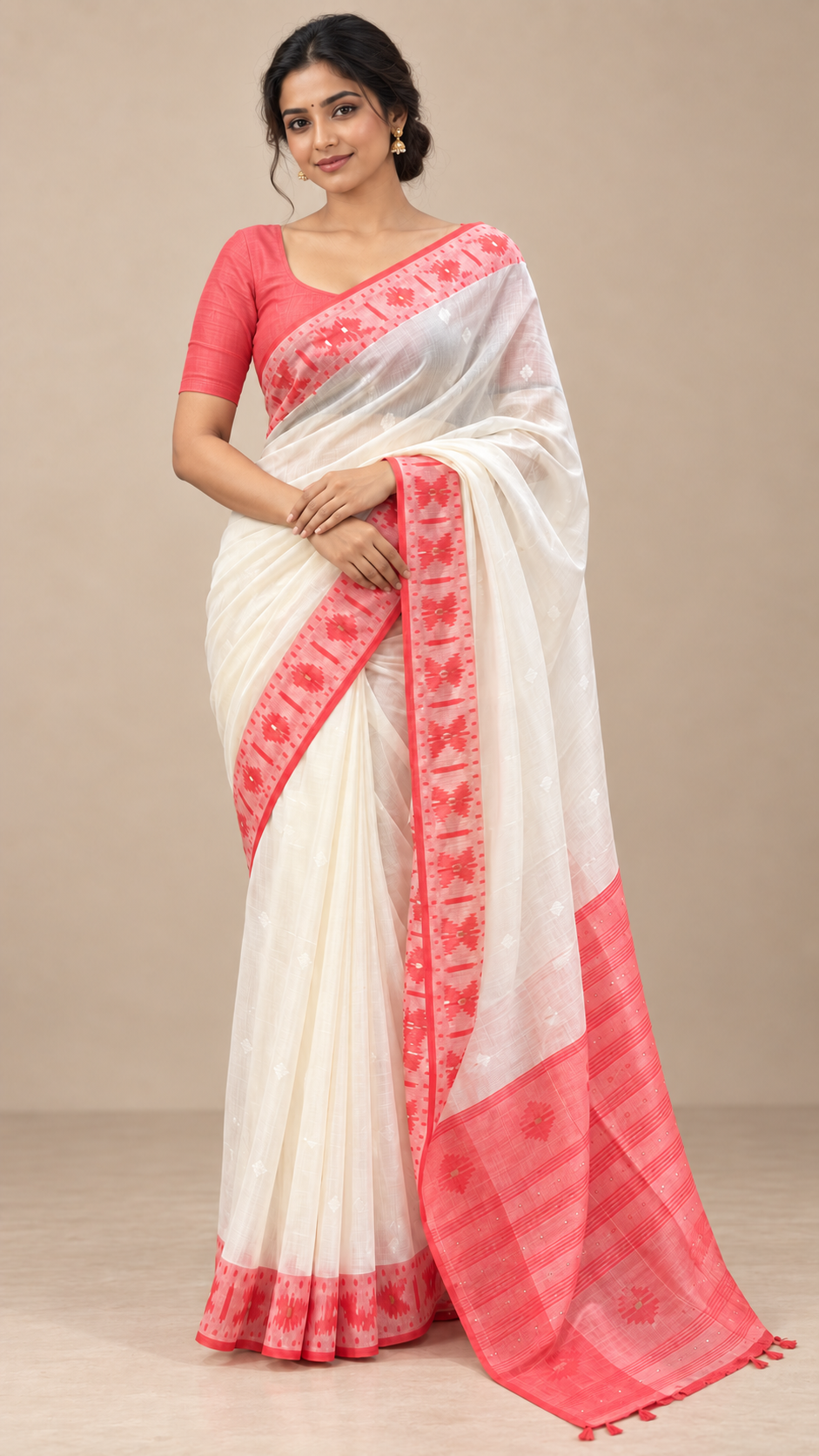 SUV2155-OFFWHITE WITH PEACH