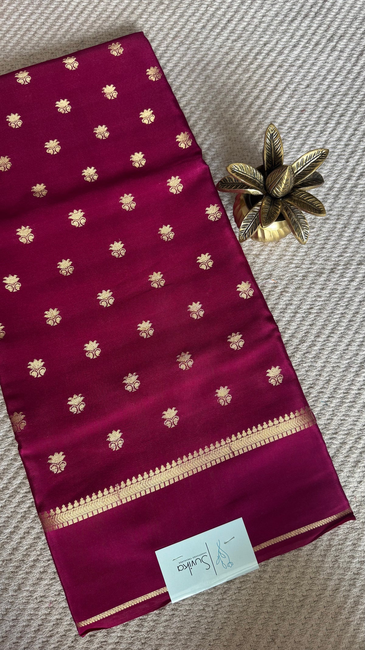 MYSORE CREPE SAREE SUV5858-MAGENTA