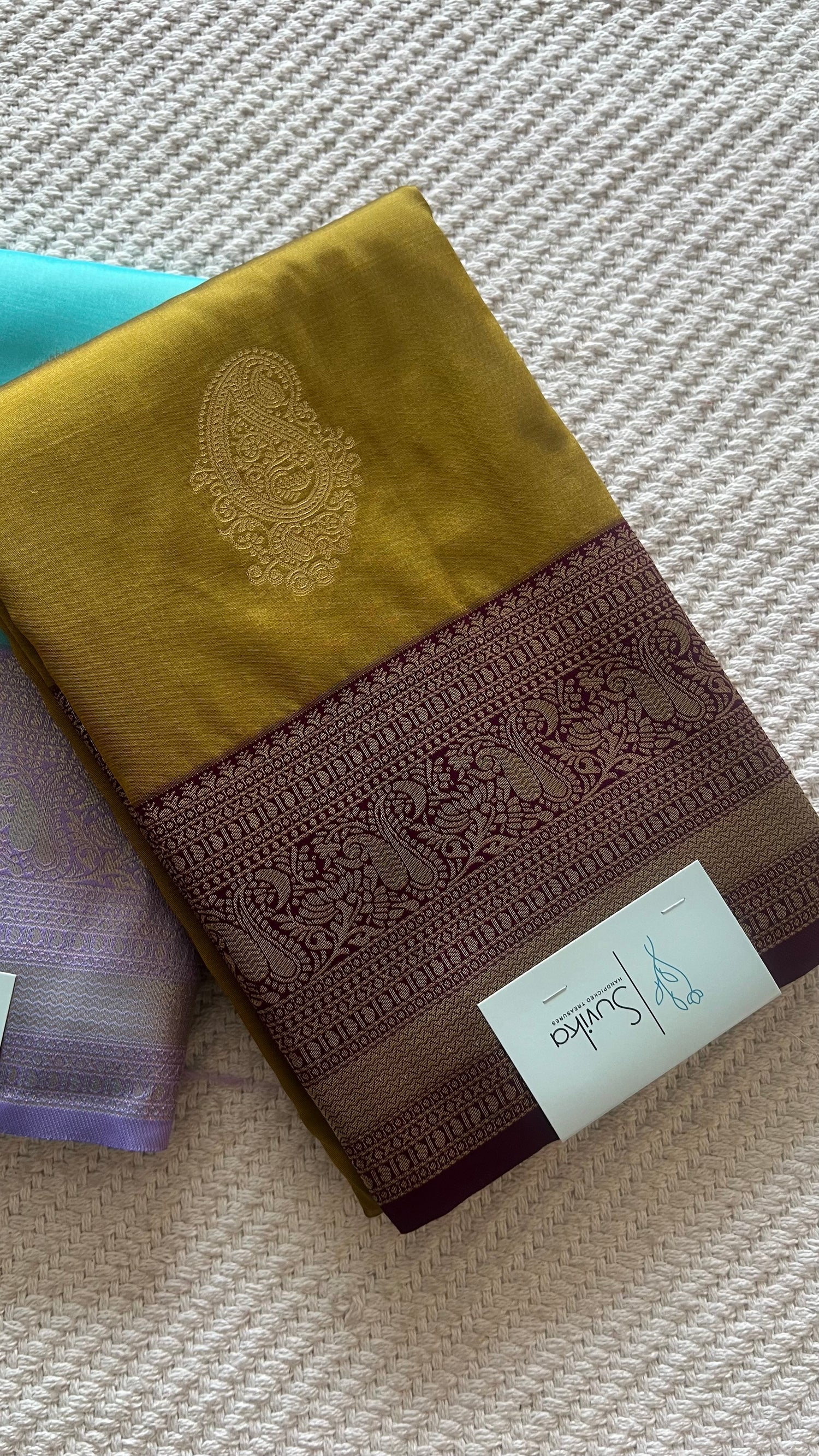 SUV4414-MEHENDIGREEN WITH PURPLE