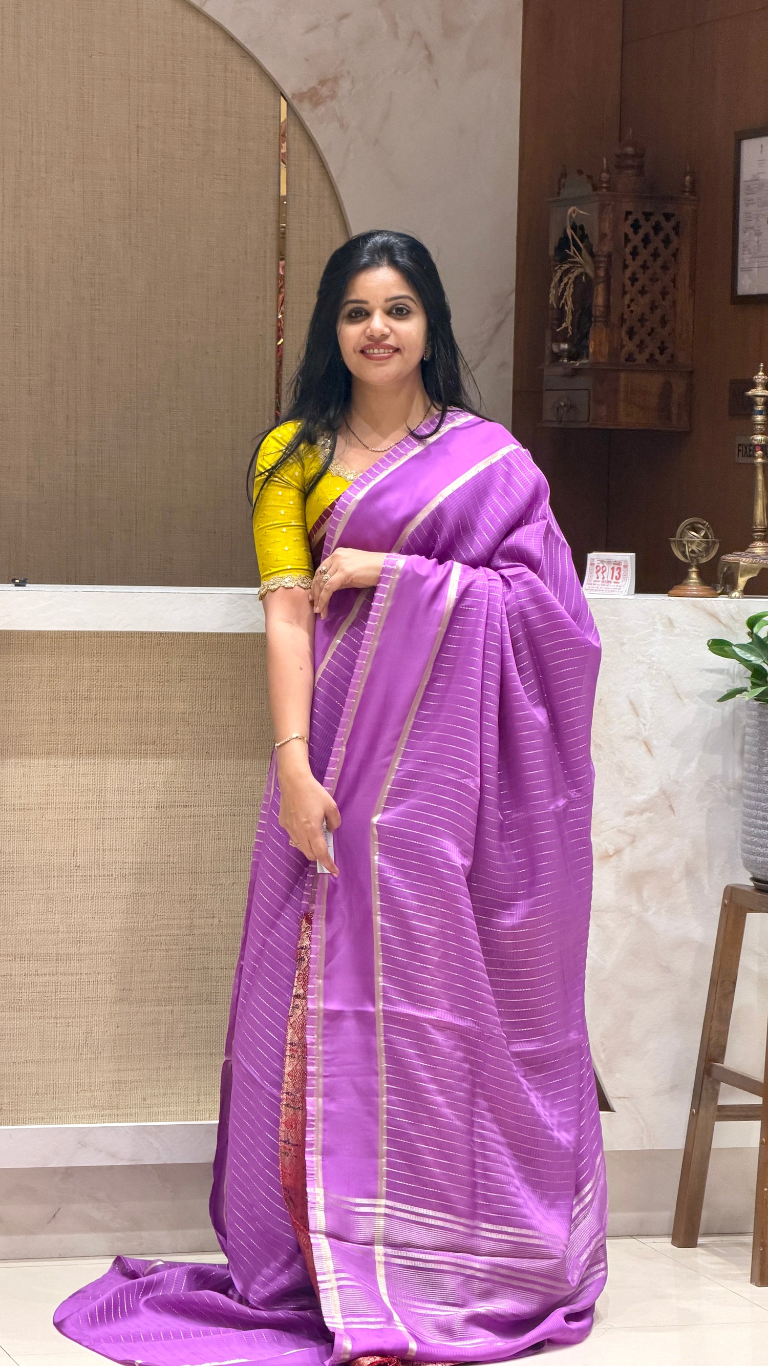 SUV4092-LAVENDER VISCOSE CHINIYA SILK