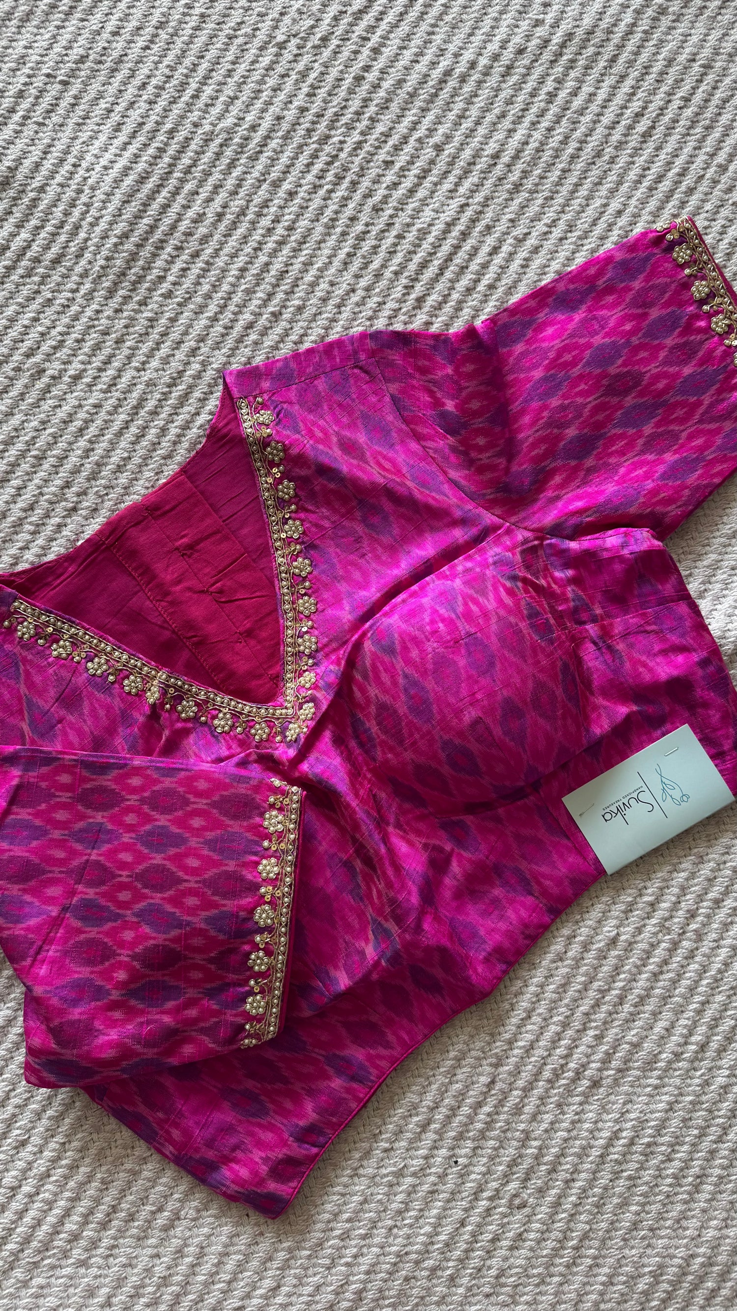 SUV4712-RANIPINK(READY MADE BLOUSE )