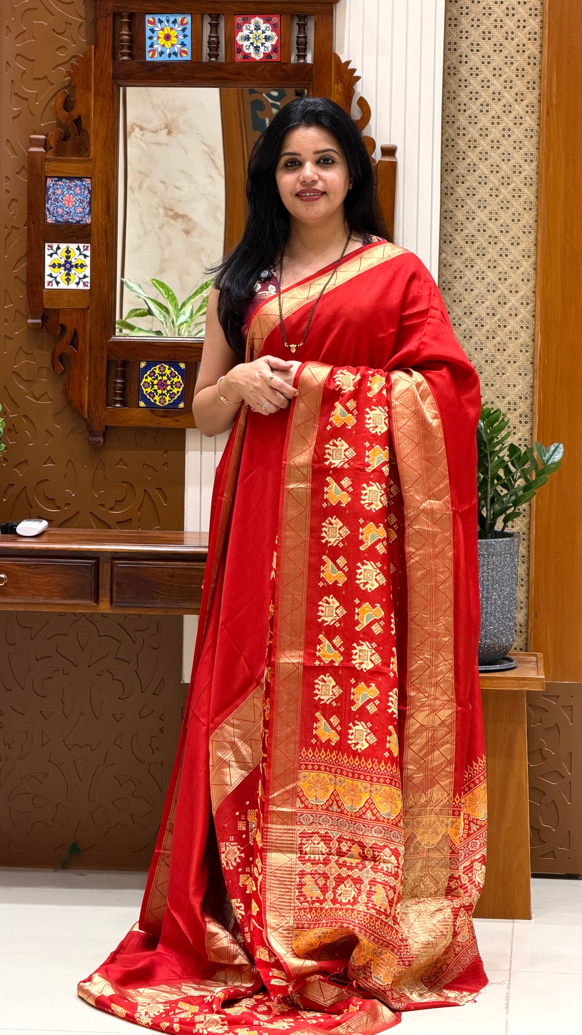 PRINTED CREPE SUV5779-RED