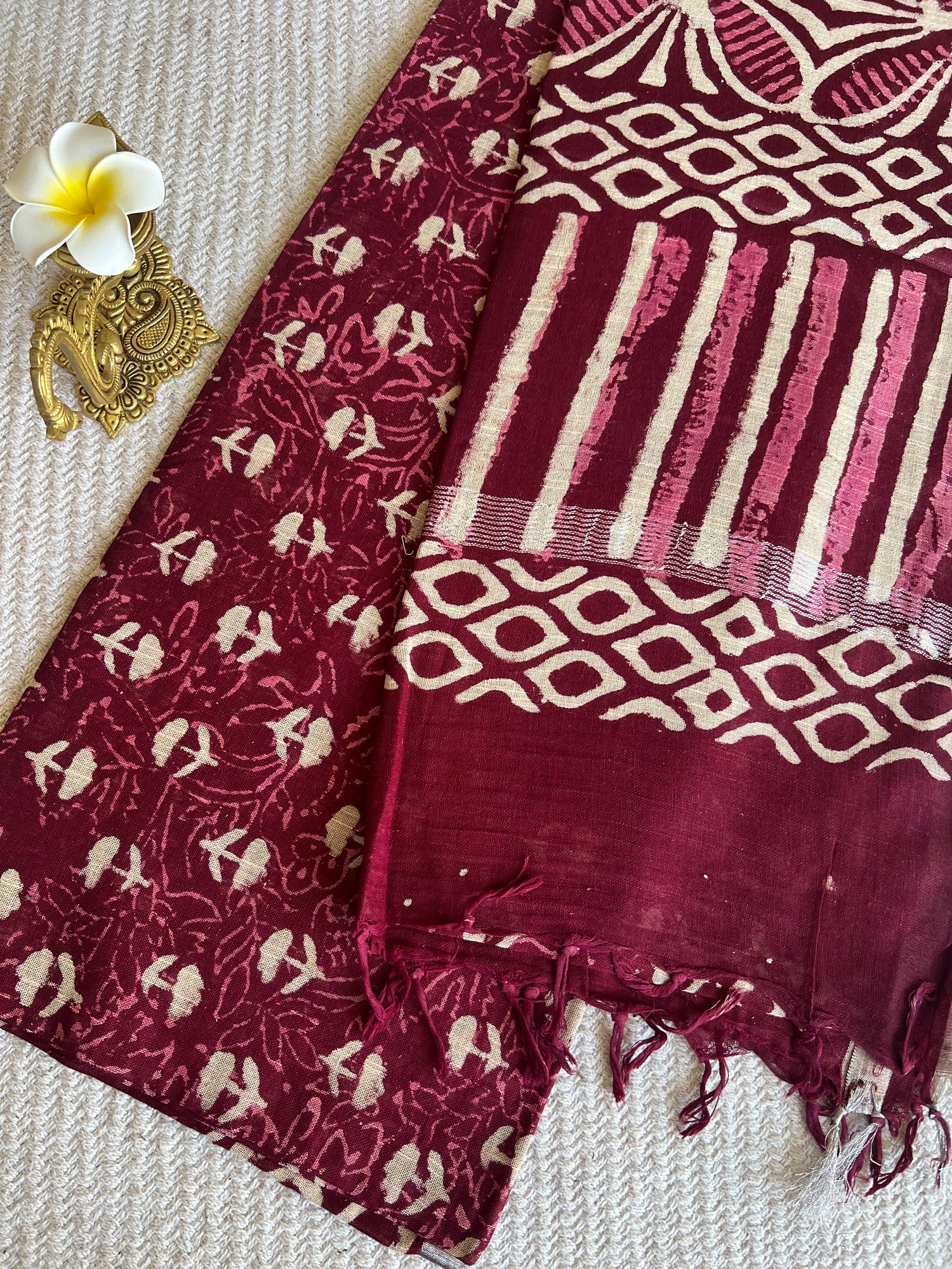 MUL COTTON SUV4920-MAROON