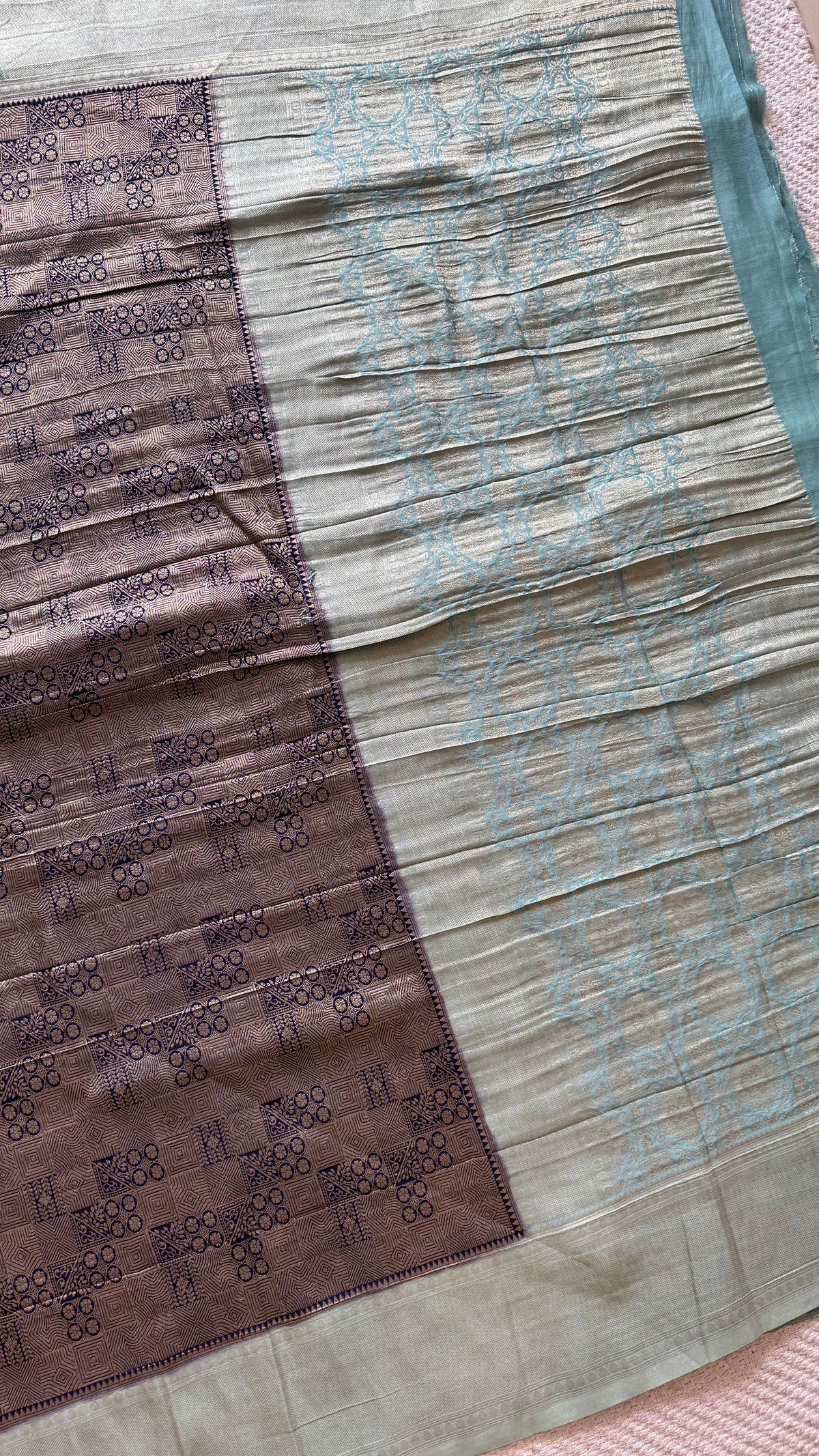 BANARASI GEORGETTE SUV5649-BLUE