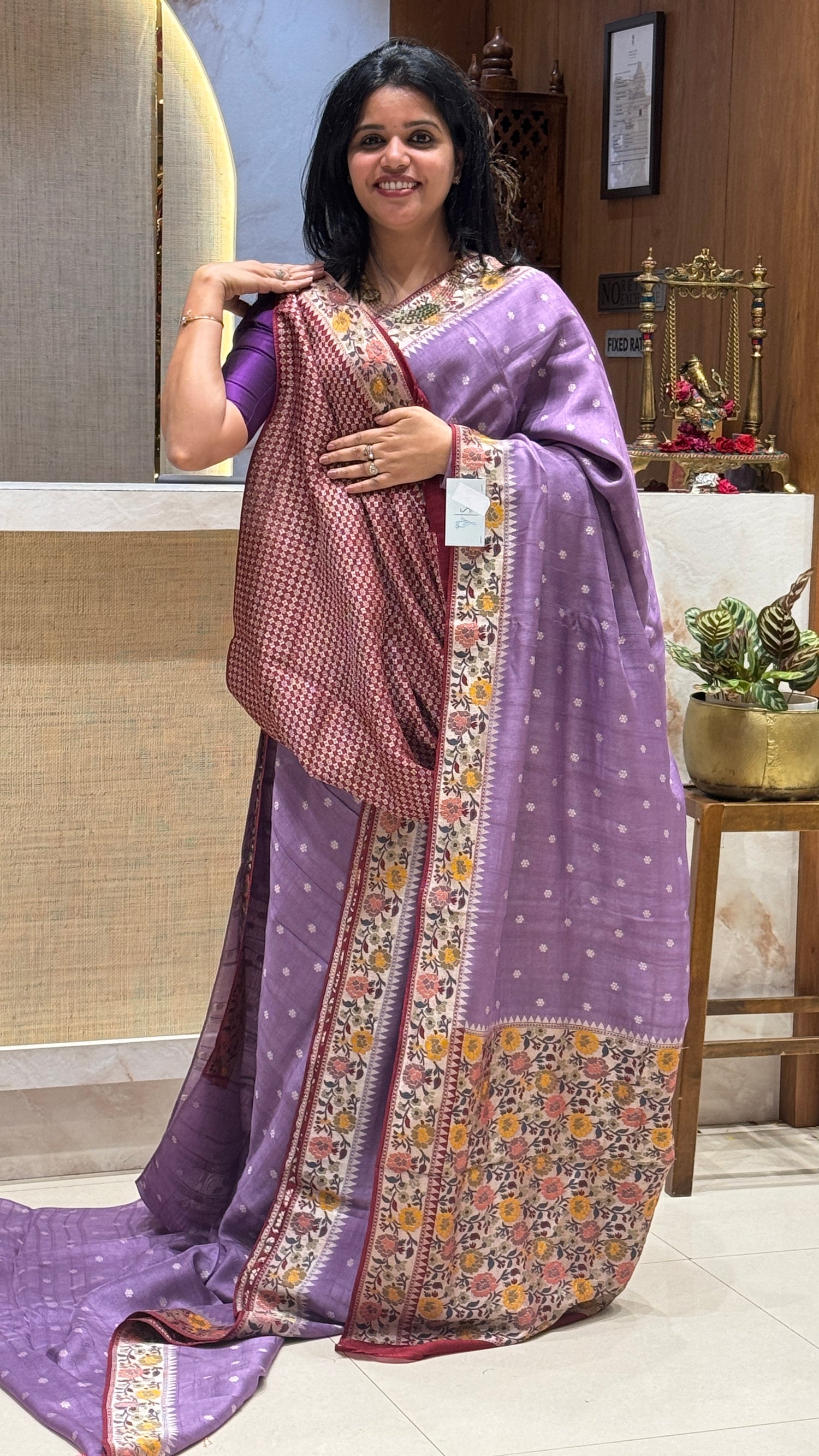 SUV3820-LAVENDAR WITH MAROON