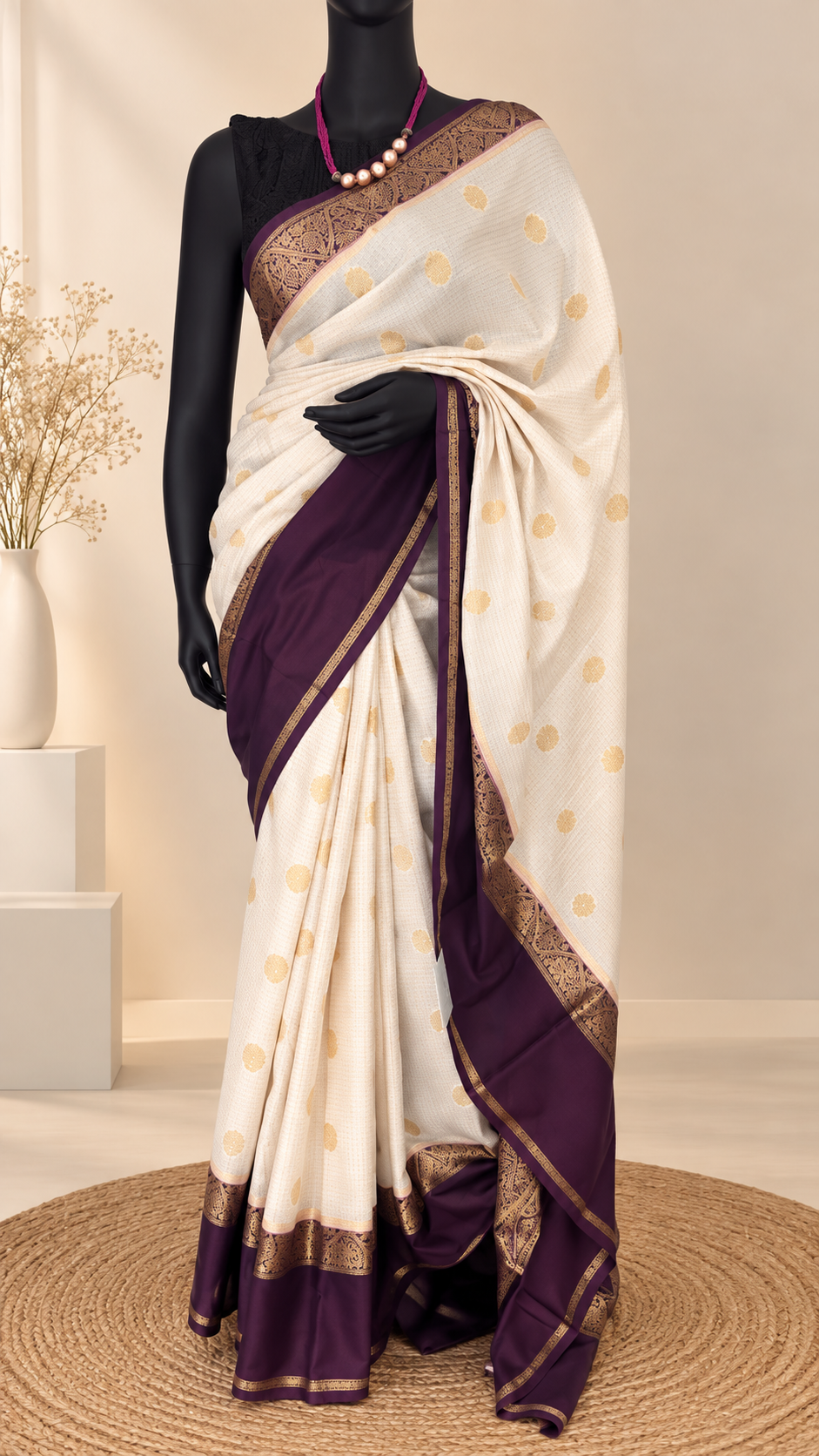SUV3570 - WHITE WITH PURPLE
