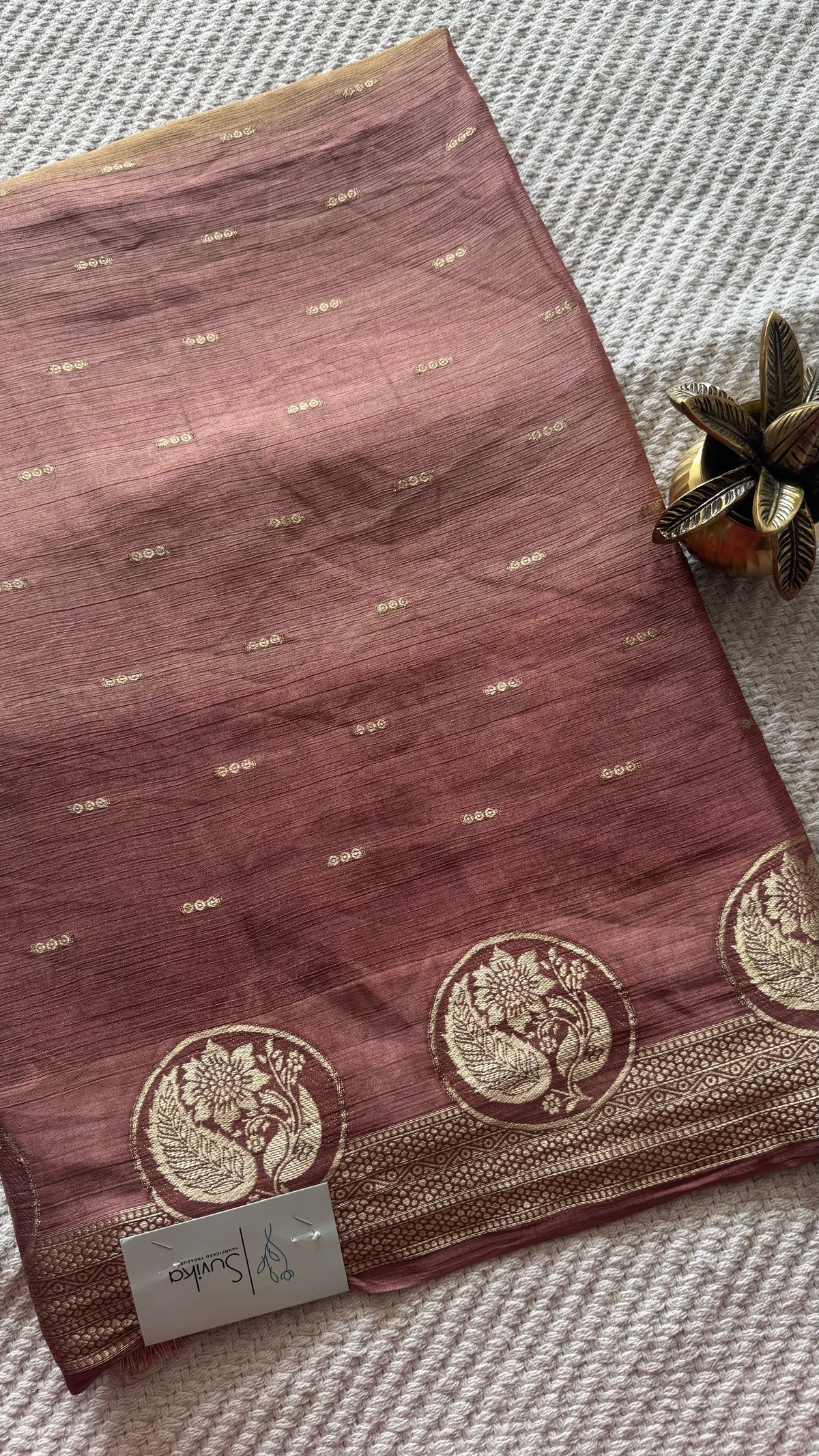 GEORGETTE SAREE SUV5939-BROWN