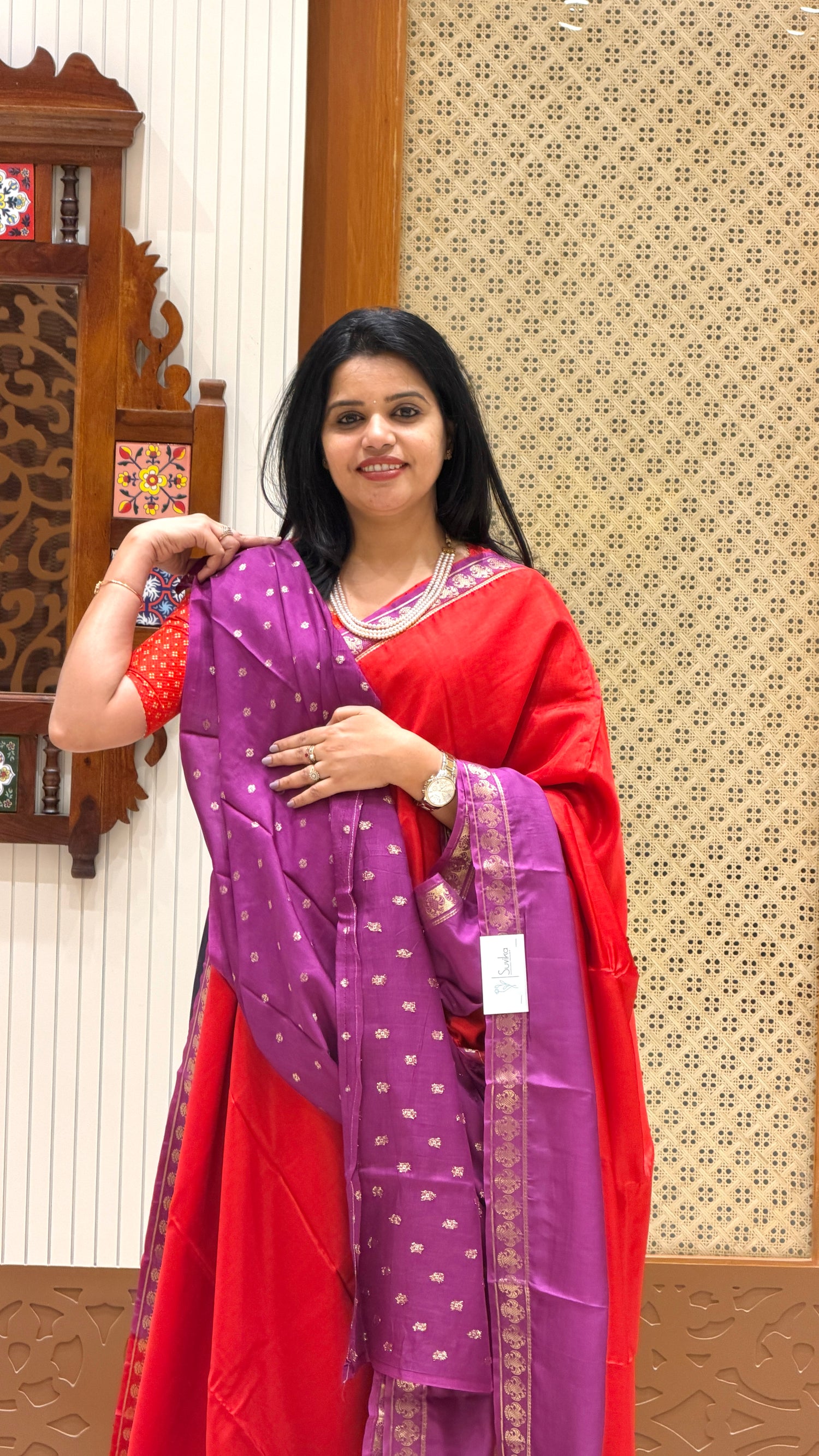 SUV4146-RED WITH MAGENTA
