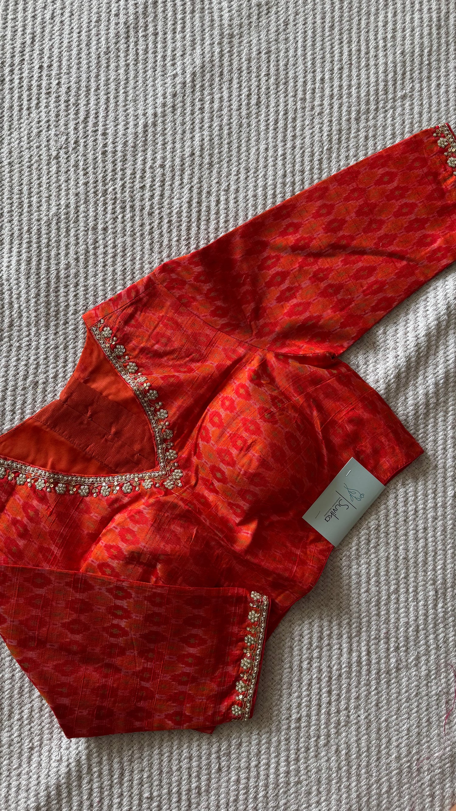 SUV4712-RUST (READY MADE BLOUSE )