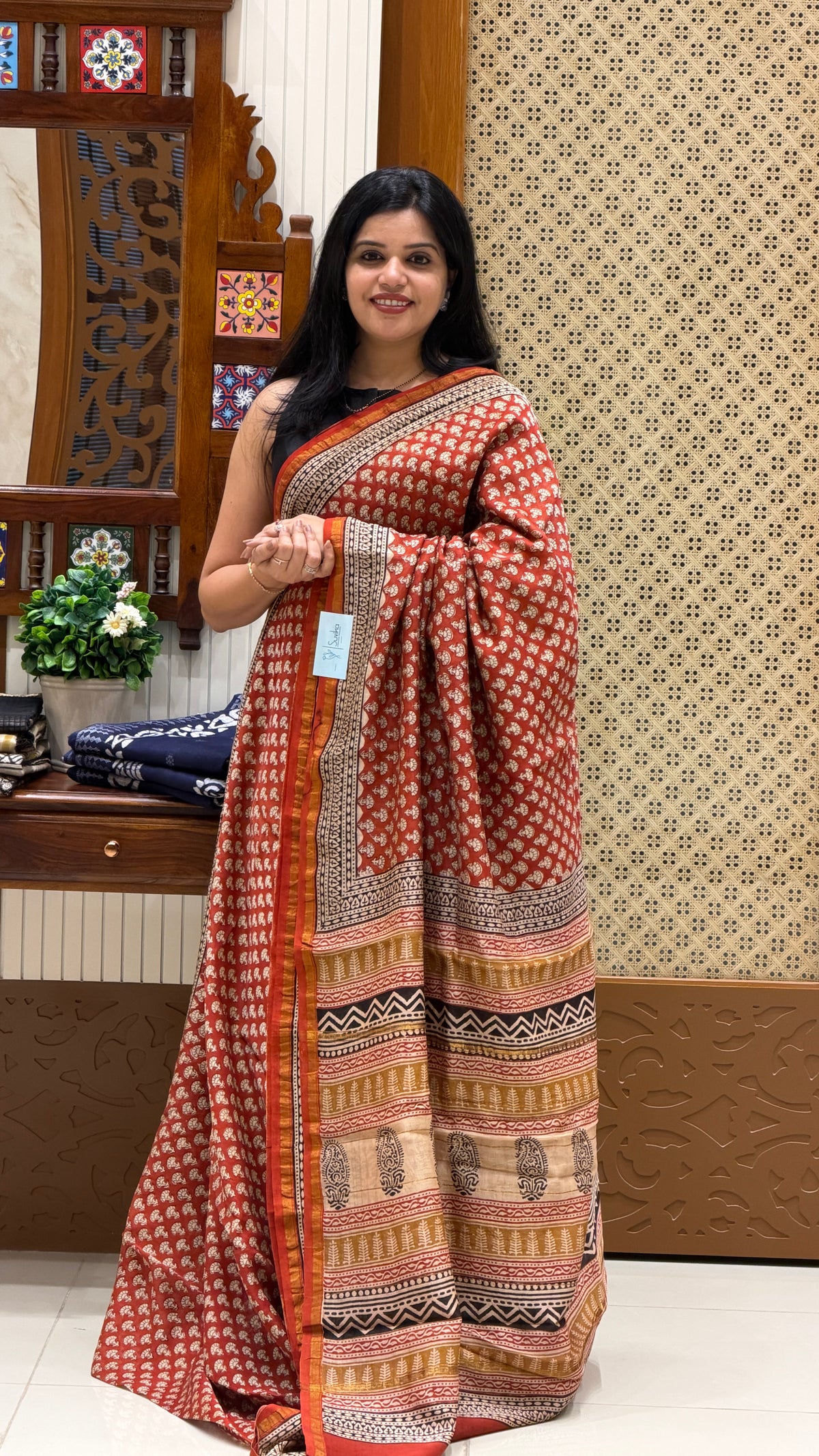 JAIPUR SILK COTTON SUV4915-RUST