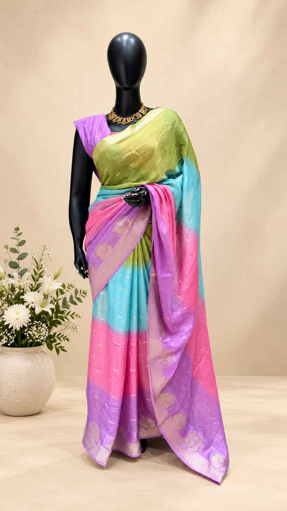 GEORGETTE SAREE SUV5939-LAVENDER