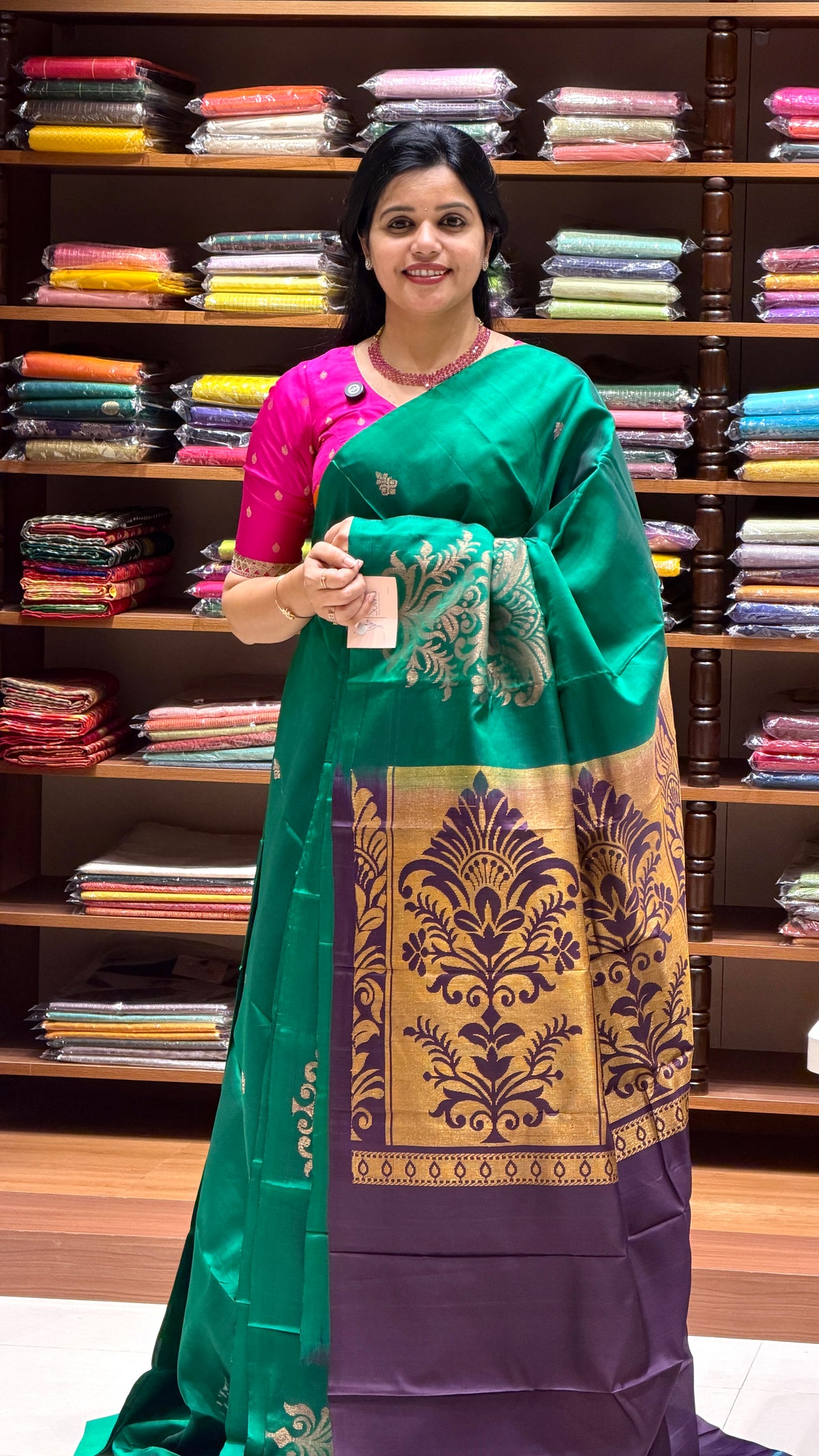 PURE KANJIVARAM SILK SAREE SUP1485 - GREEN