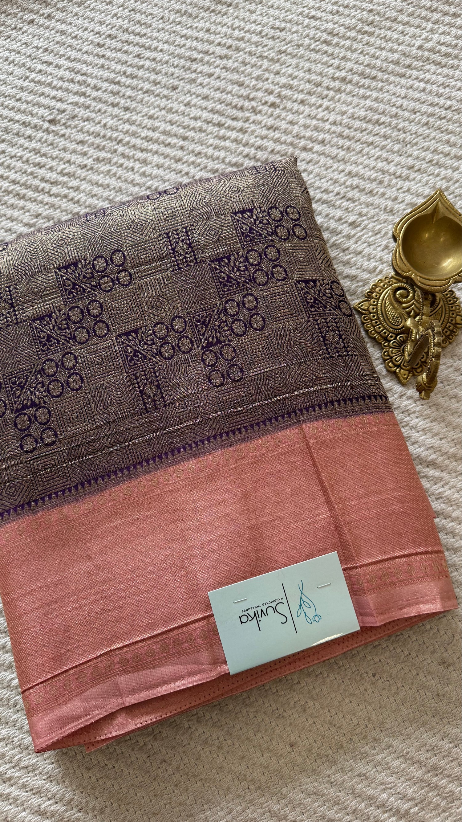 BANARASI GEORGETTE SUV5649-PURPLE
