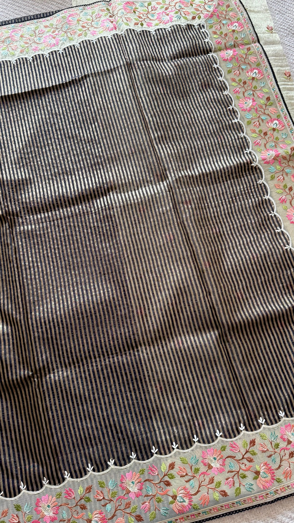 TISSUE SAREE SUV5639-BLACK