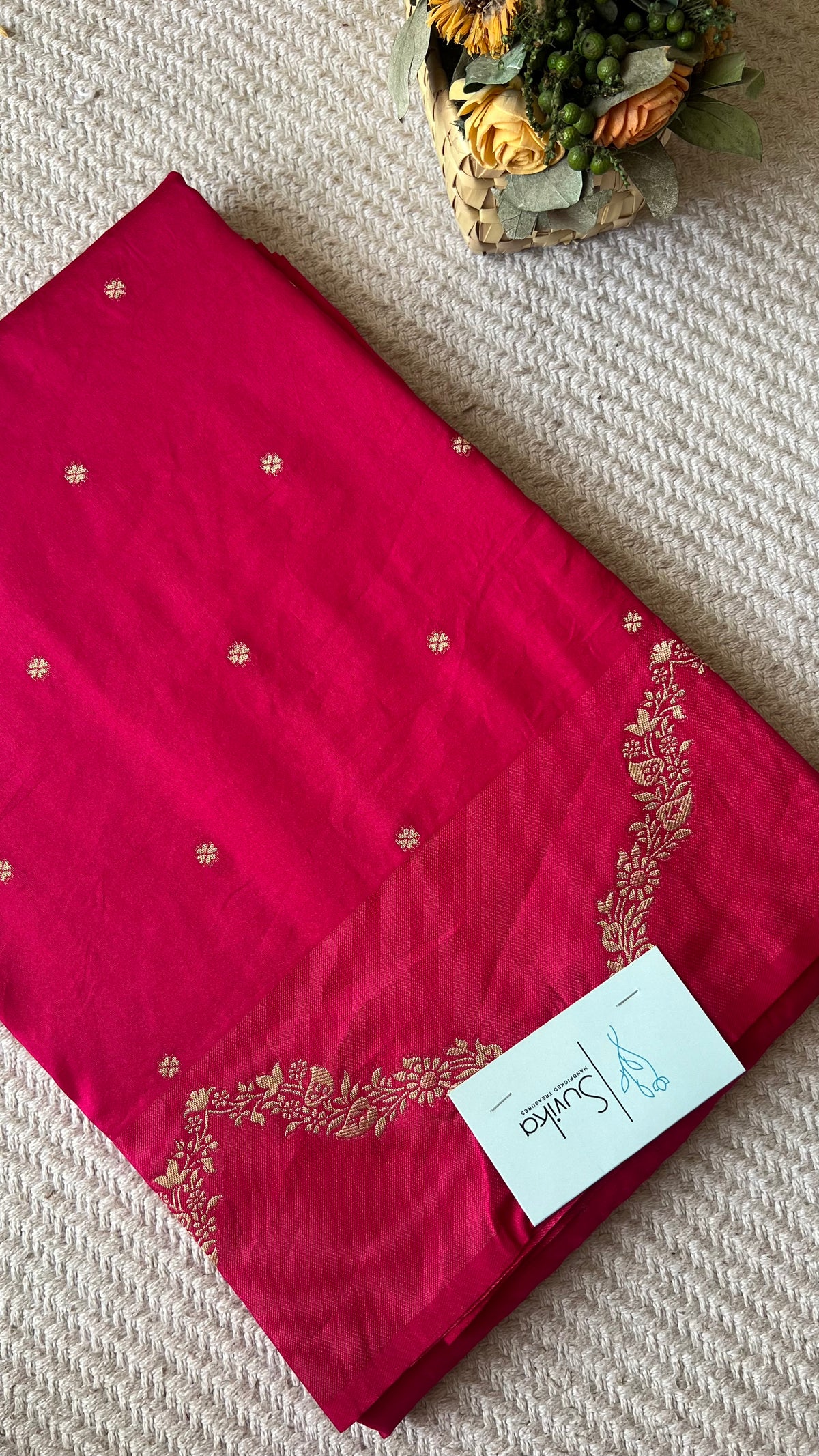 Crepe silk saree SUV5836-PINK