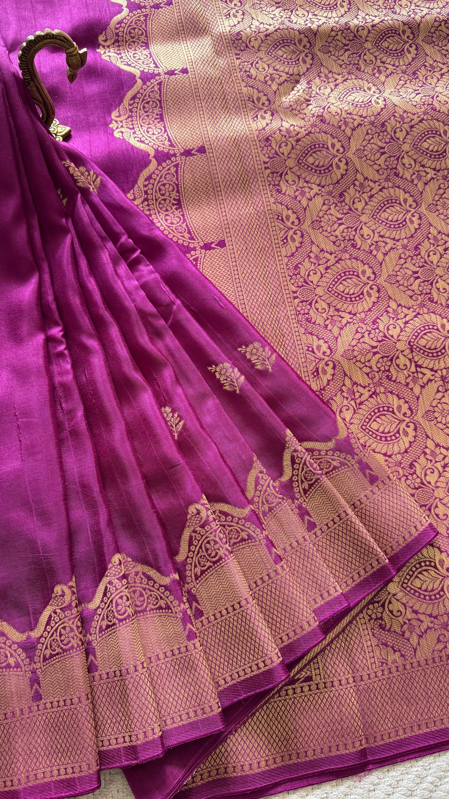 CREPE SILK SAREE SUV5646-MAGENTA