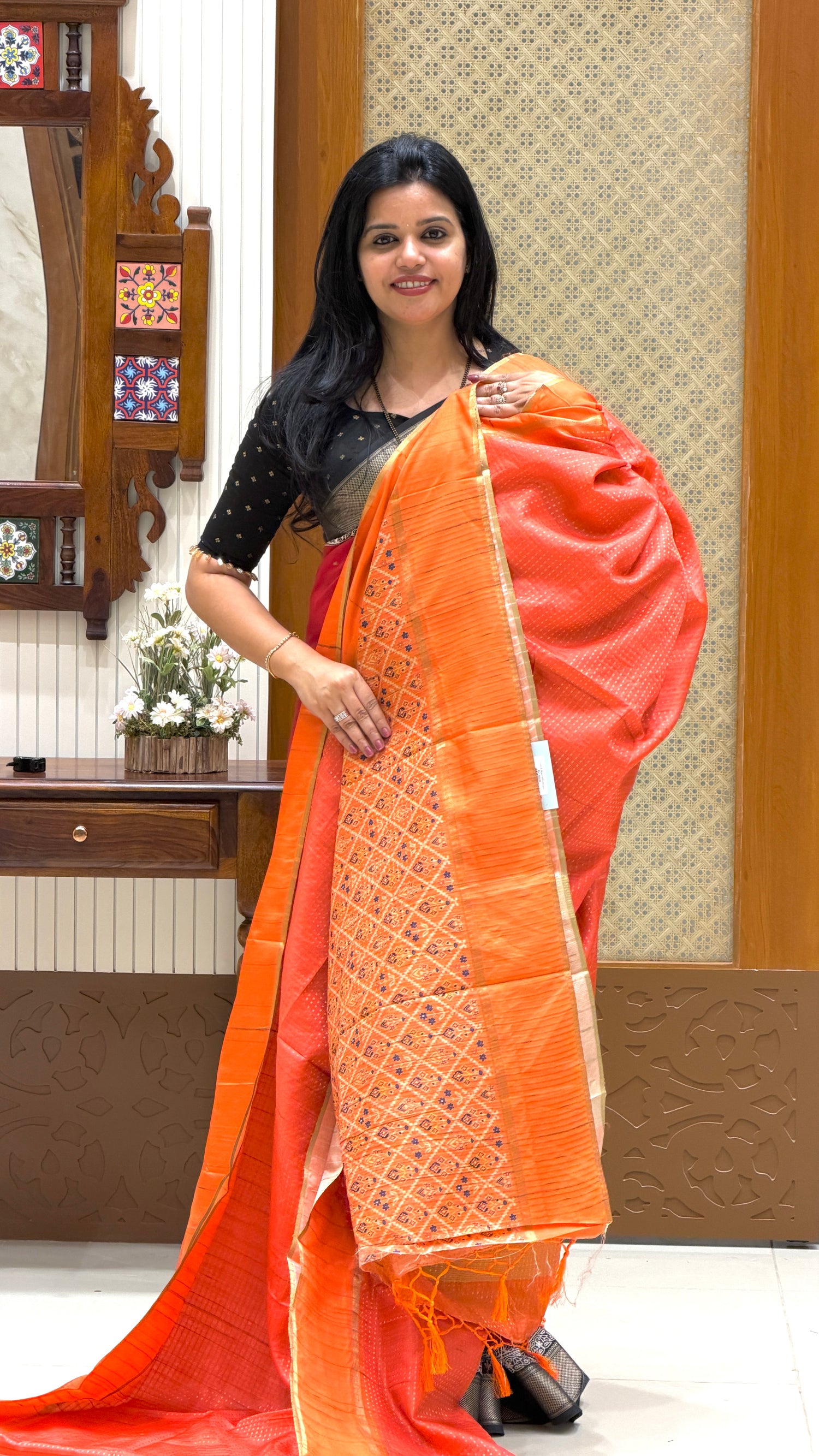 SUV4425-PEACH WITH ORANGE