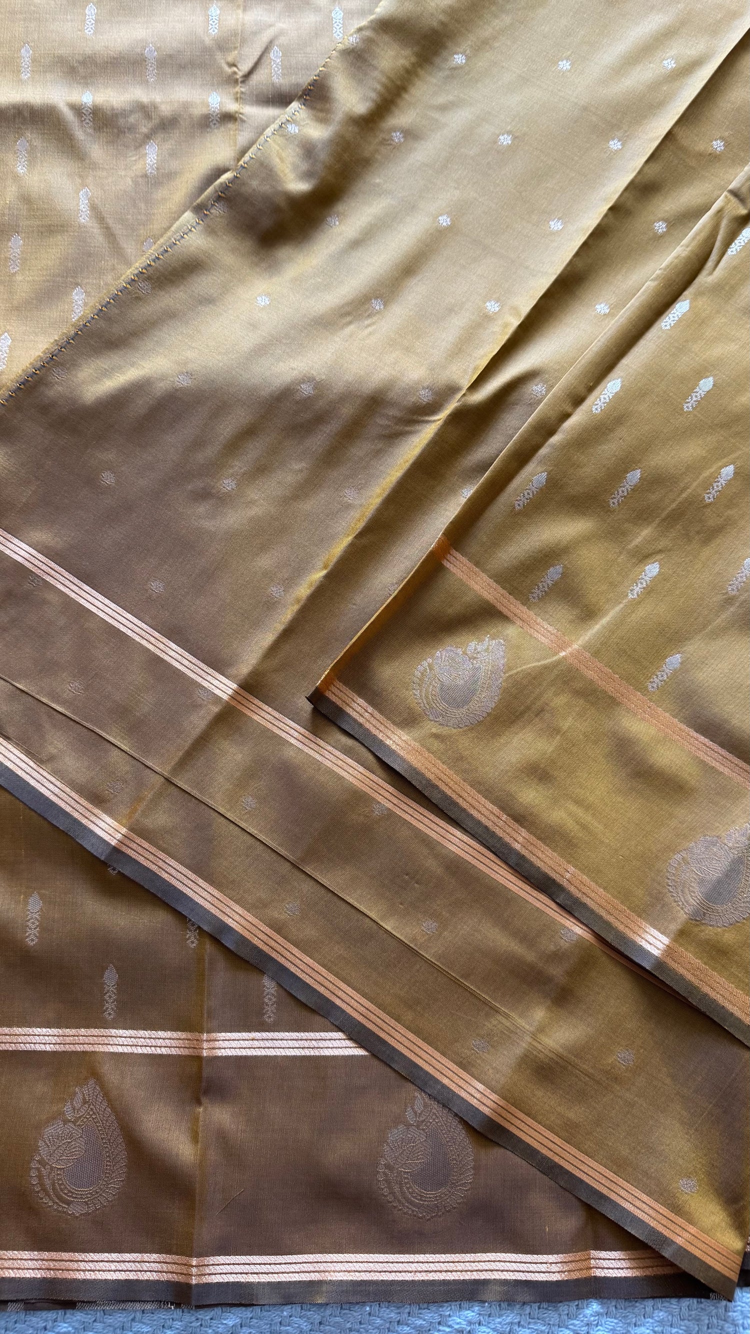 SEMI SILK SAREE SUV5650-METHI