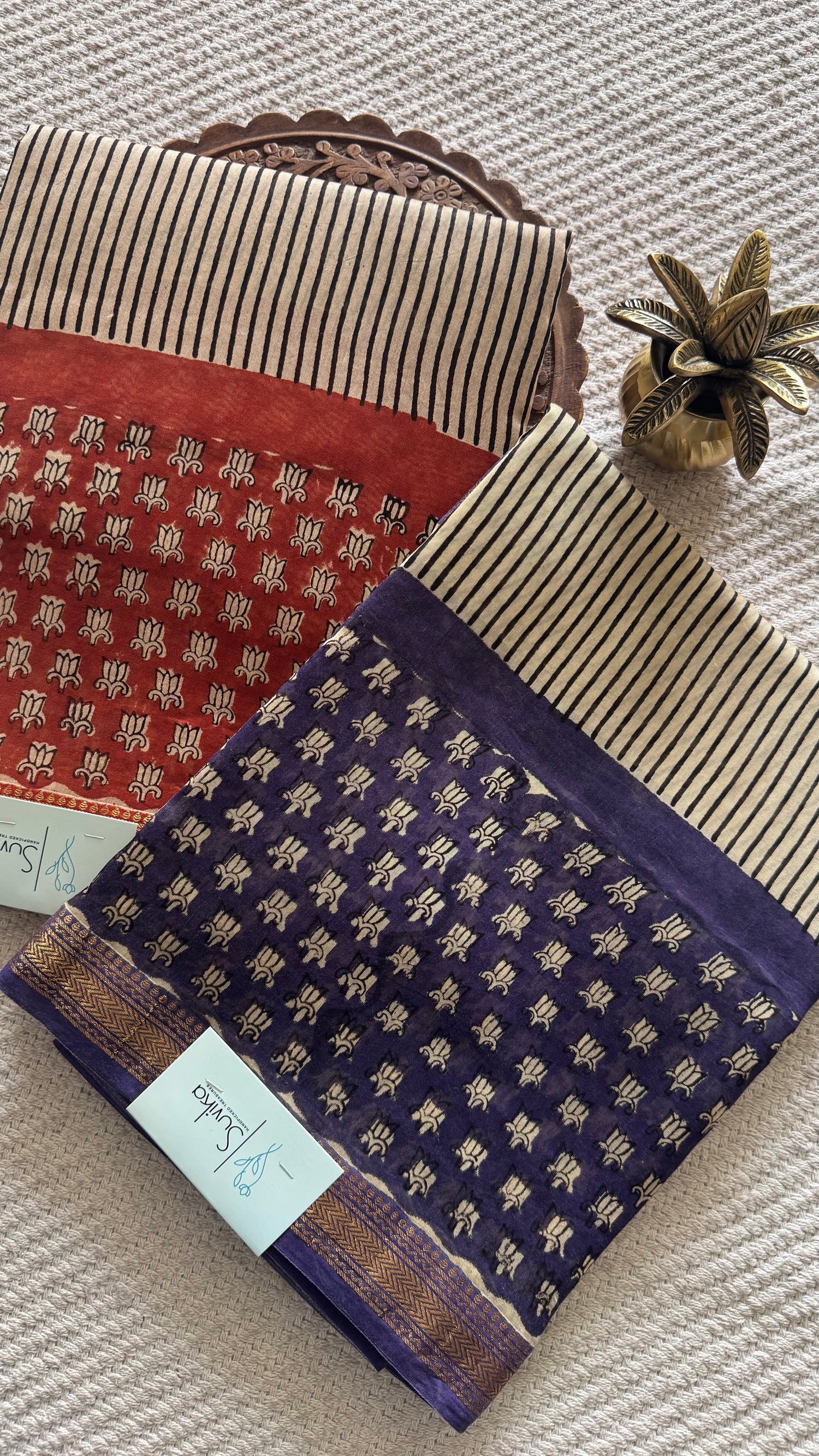 PURE CHANDERI SILK COTTON SUV5009-PURPLE