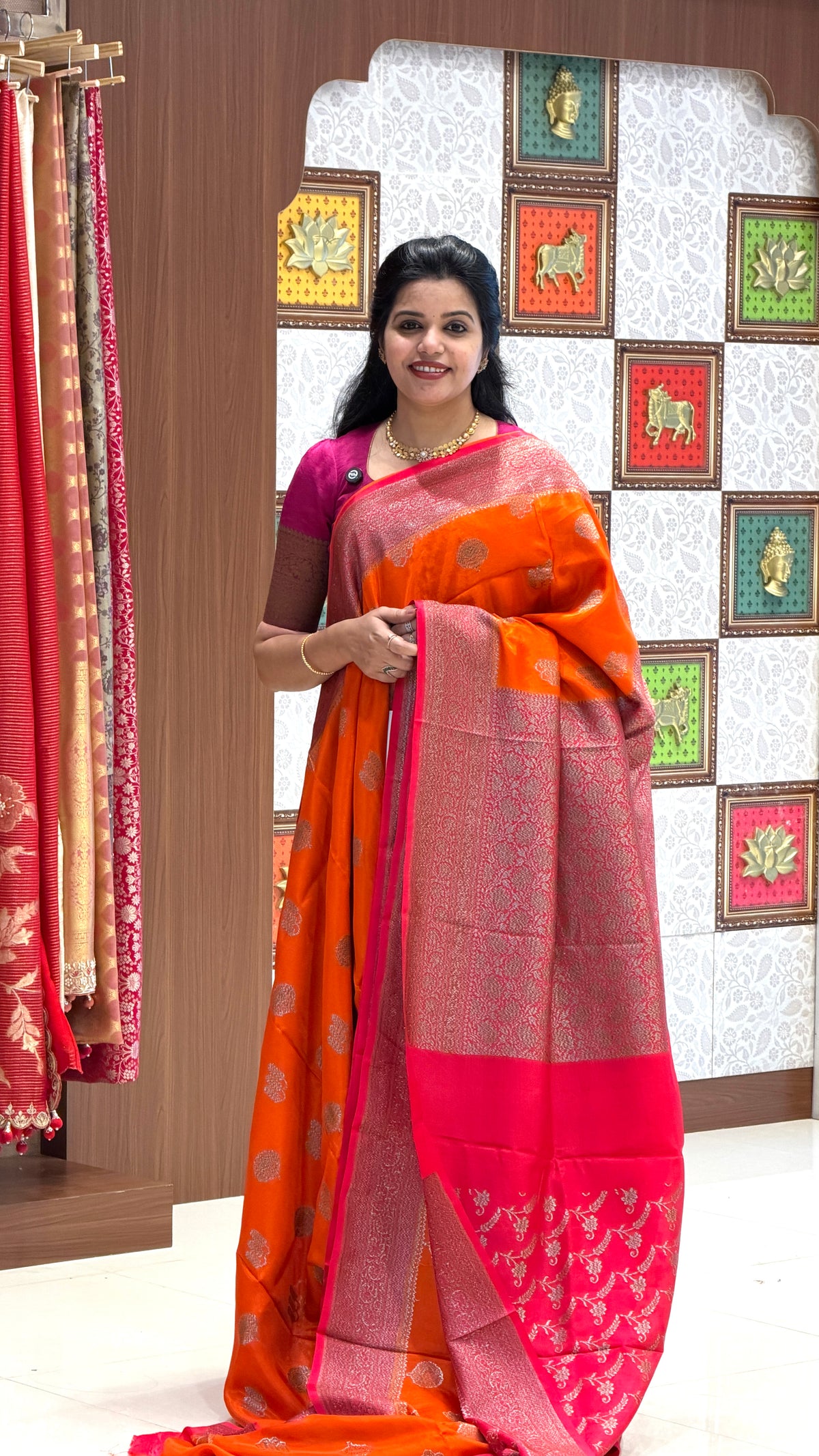 CREPE SILK SUV5695-ORANGE