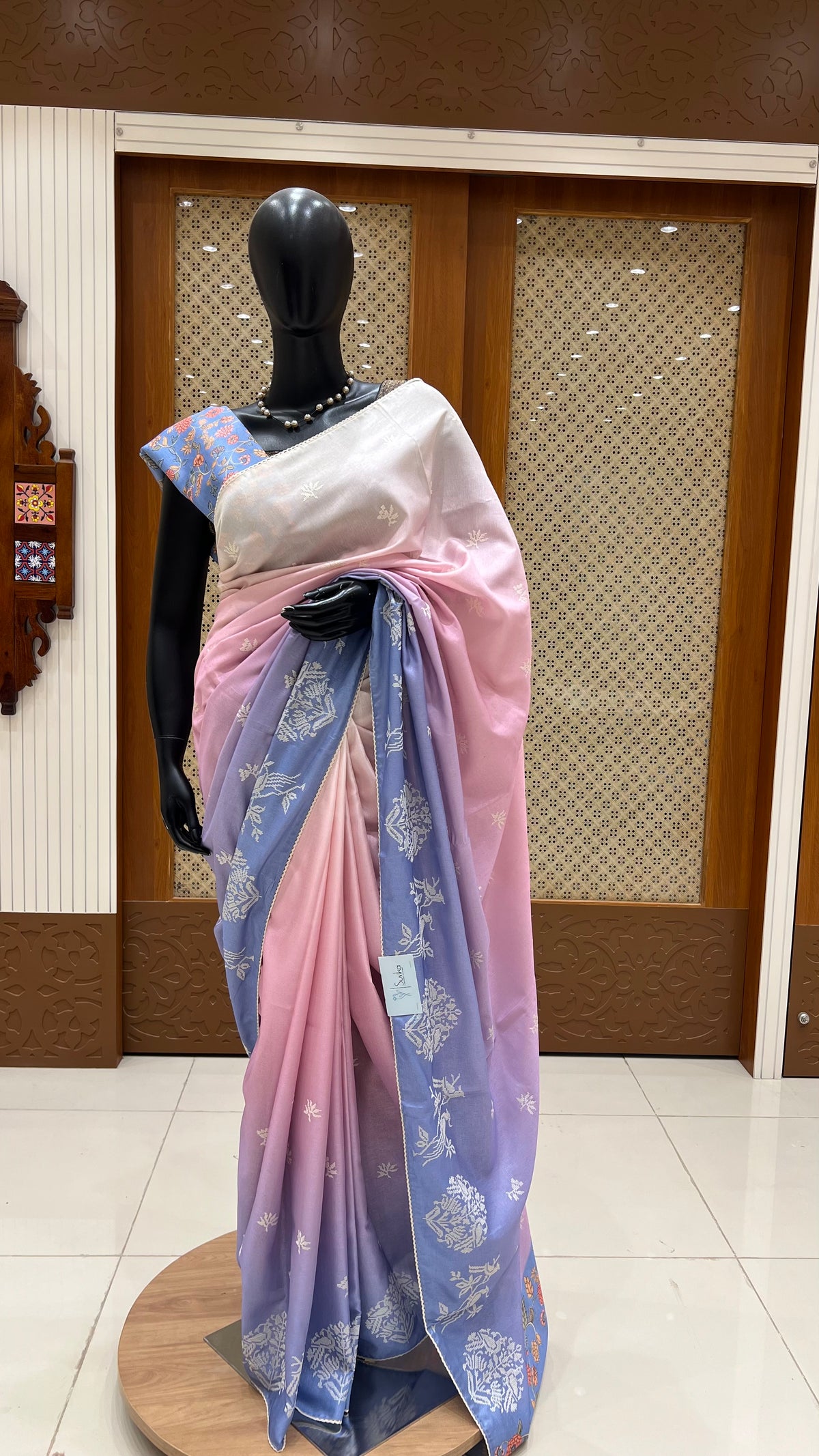TUSSER SILK SUV5179-LAVENDER