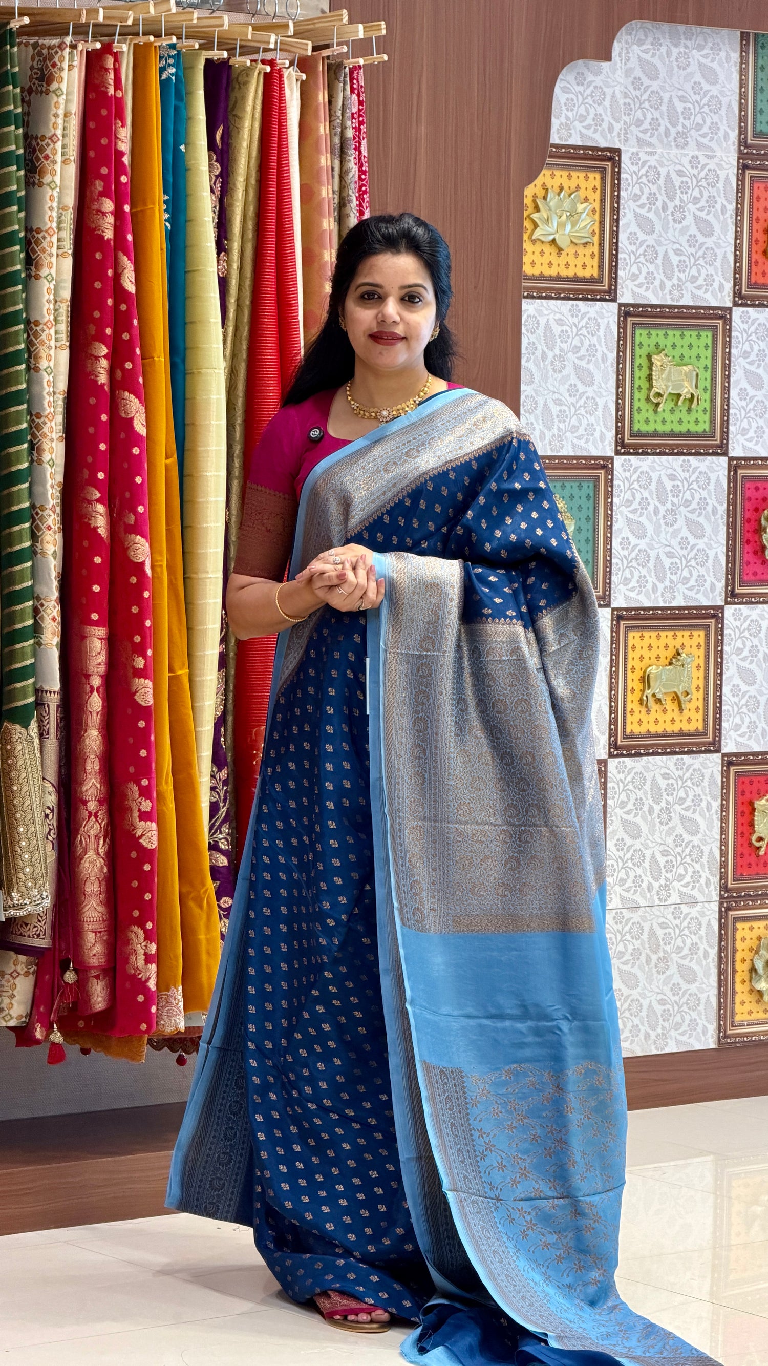 CREPE SILK SUV5696-SAPHIREBLUE