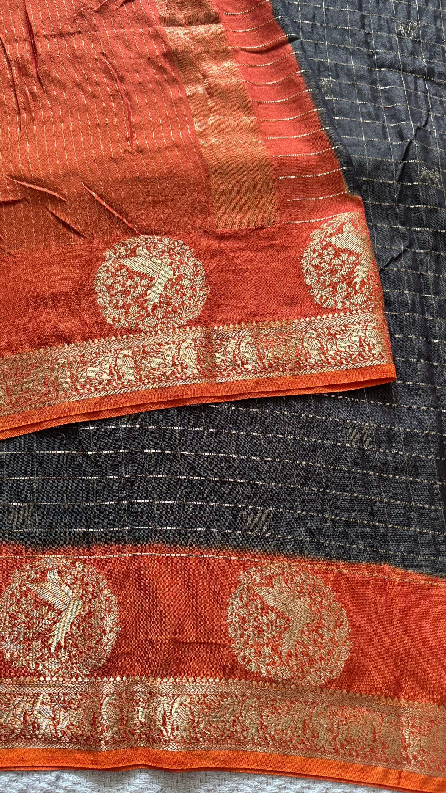 SUV5478-BROWN WITH ORANGE