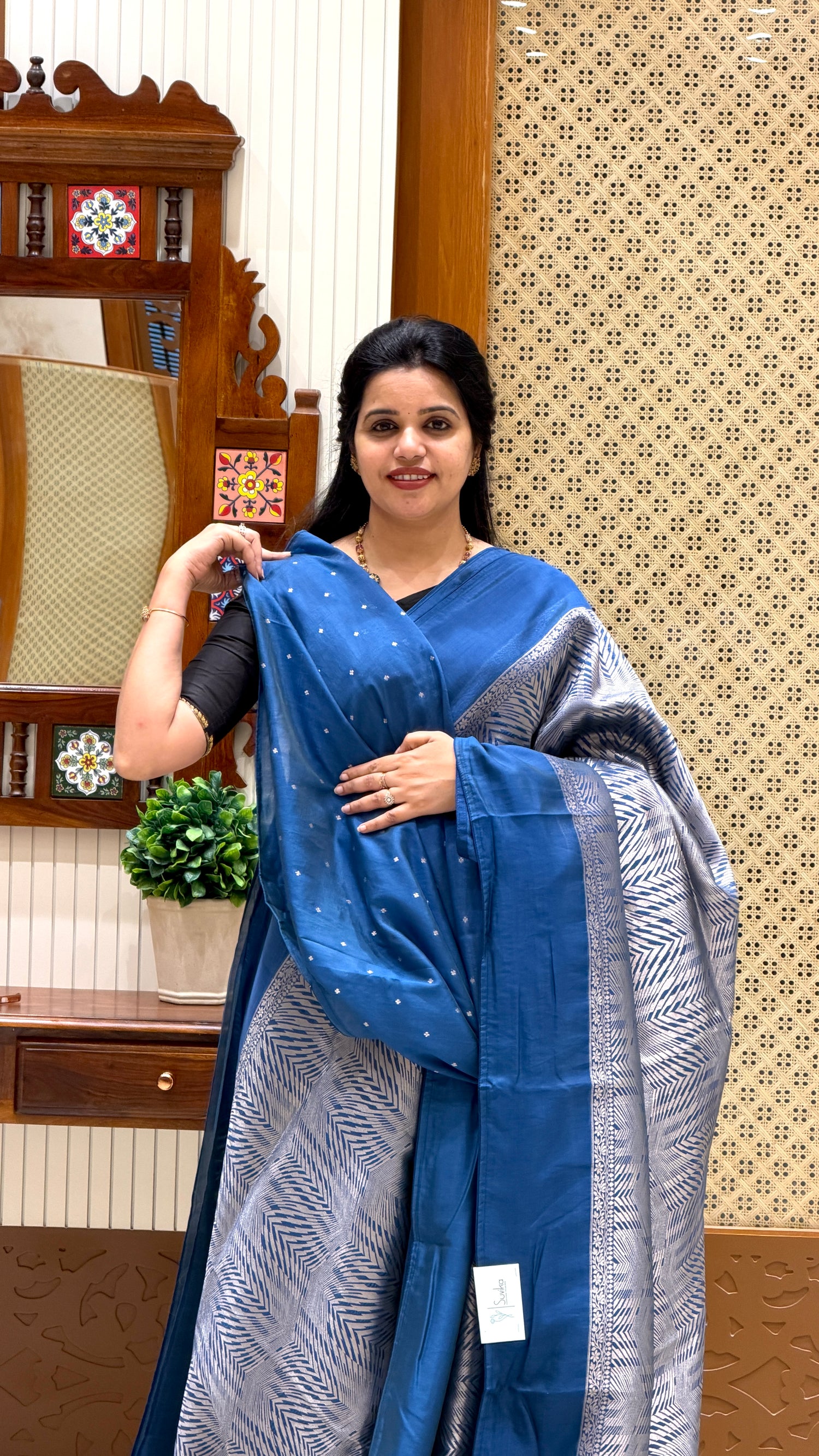 KOSA SILK SAREE VSUV5384-SAPHIREBLUE