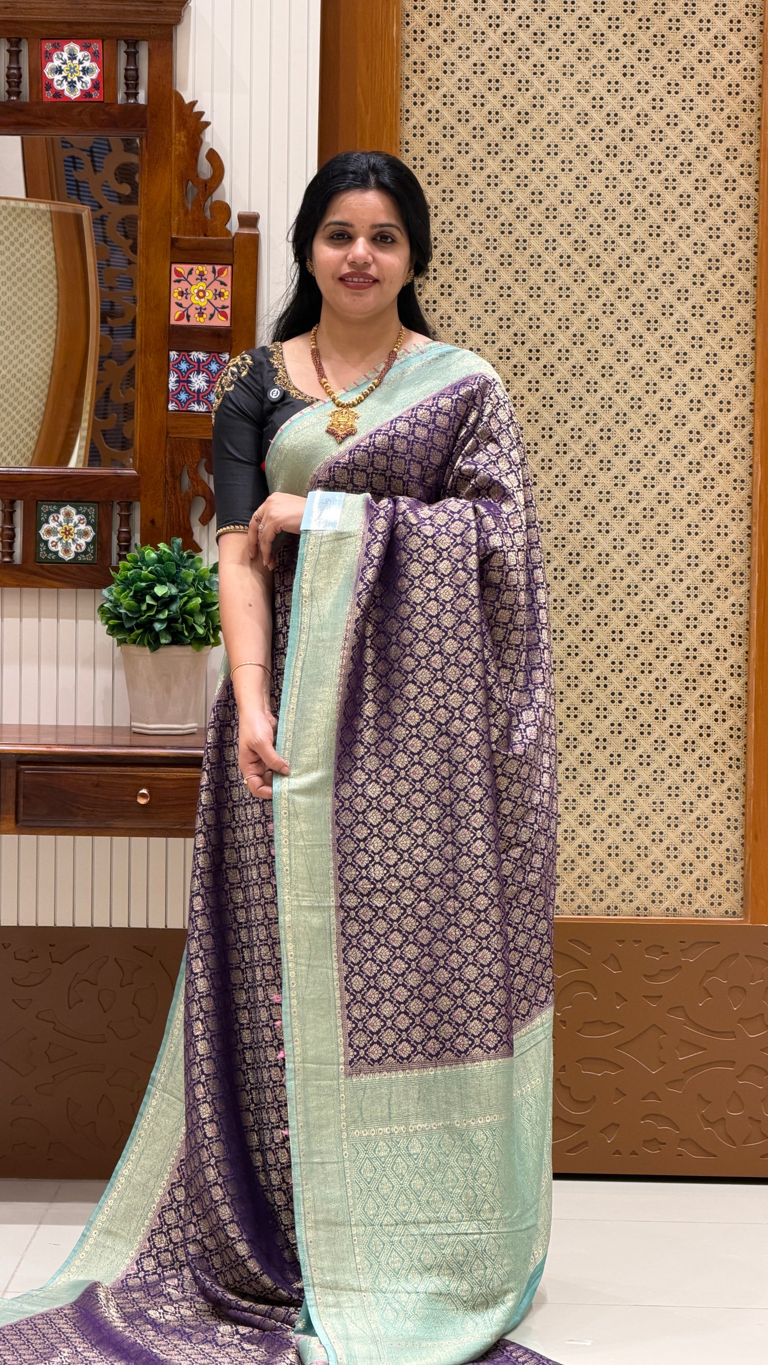 SUV4741-PURPLE WITH SEAGREEN