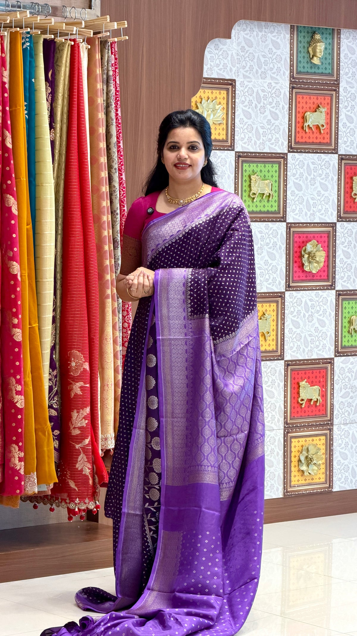 CREPE SILK SUV5694-PURPLE