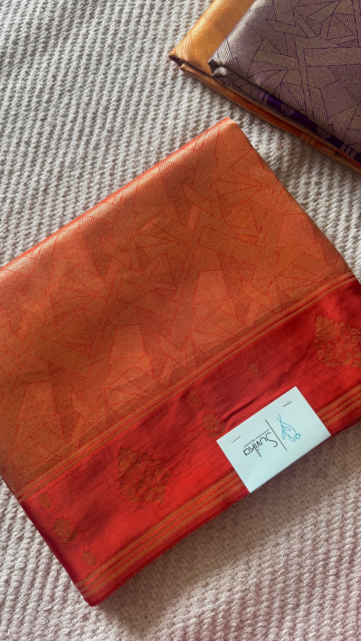 TISSUE TUSSER SUV5678-RUST ORANGE