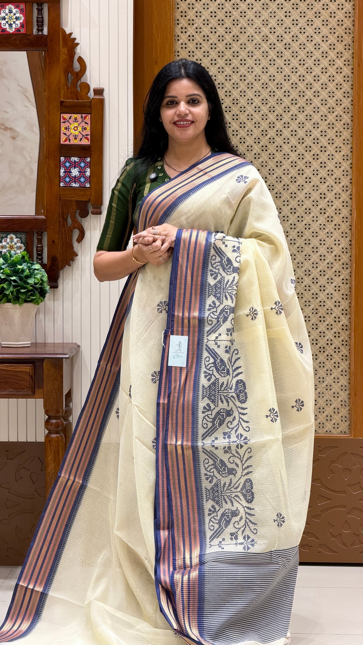 KOTA SILK SAREE SUV5510-BLUE