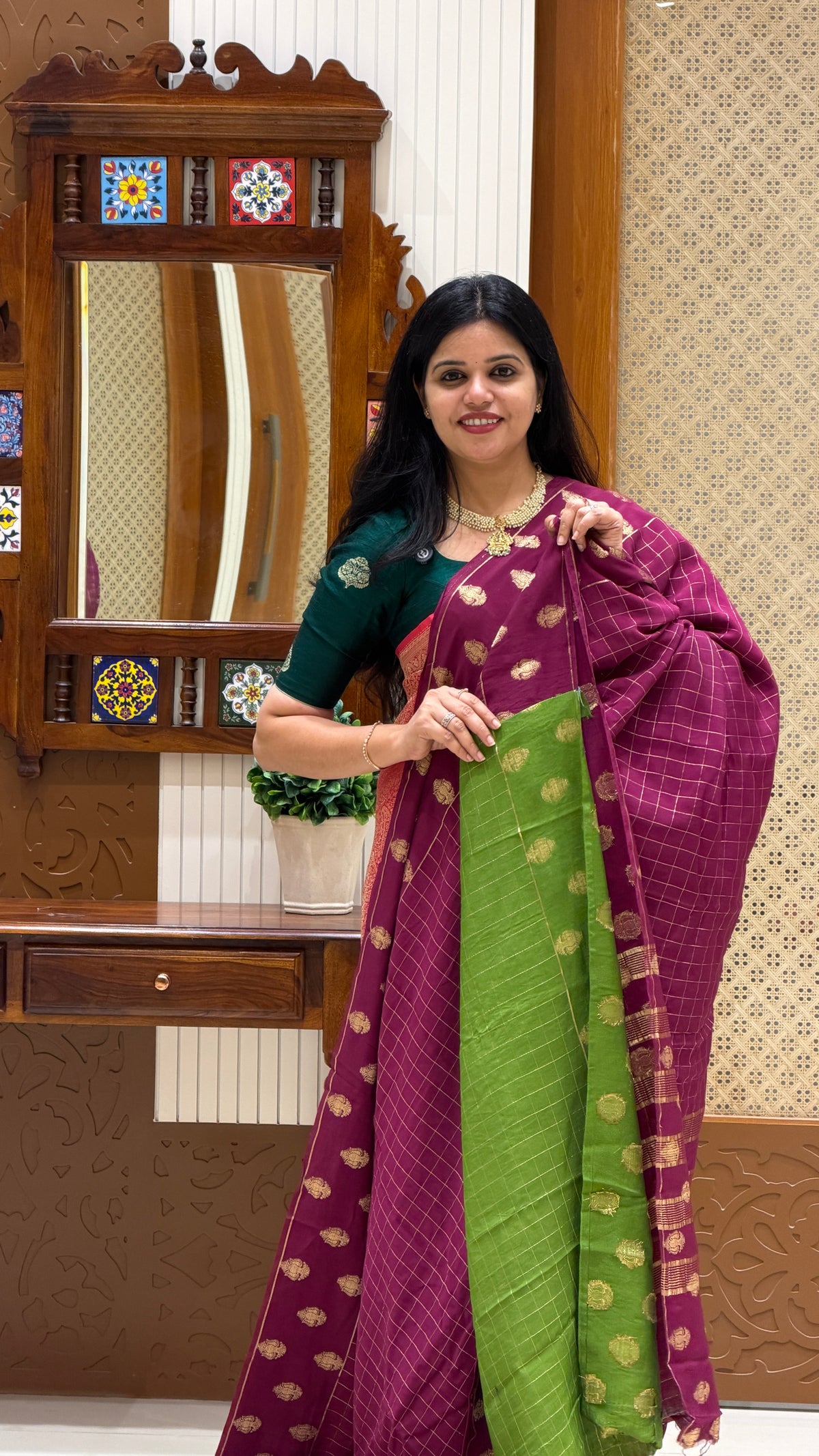 MUNGA COTTON SUV5828-MAGENTA