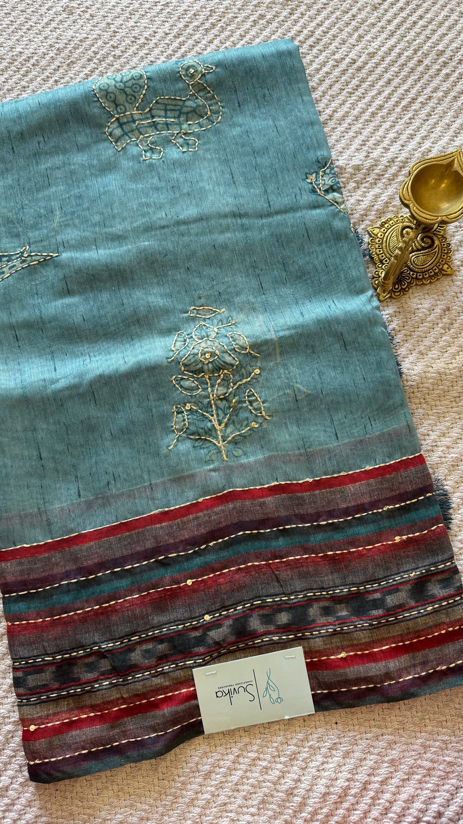 VISCOSE TUSSER SUV4972-SEABLUE
