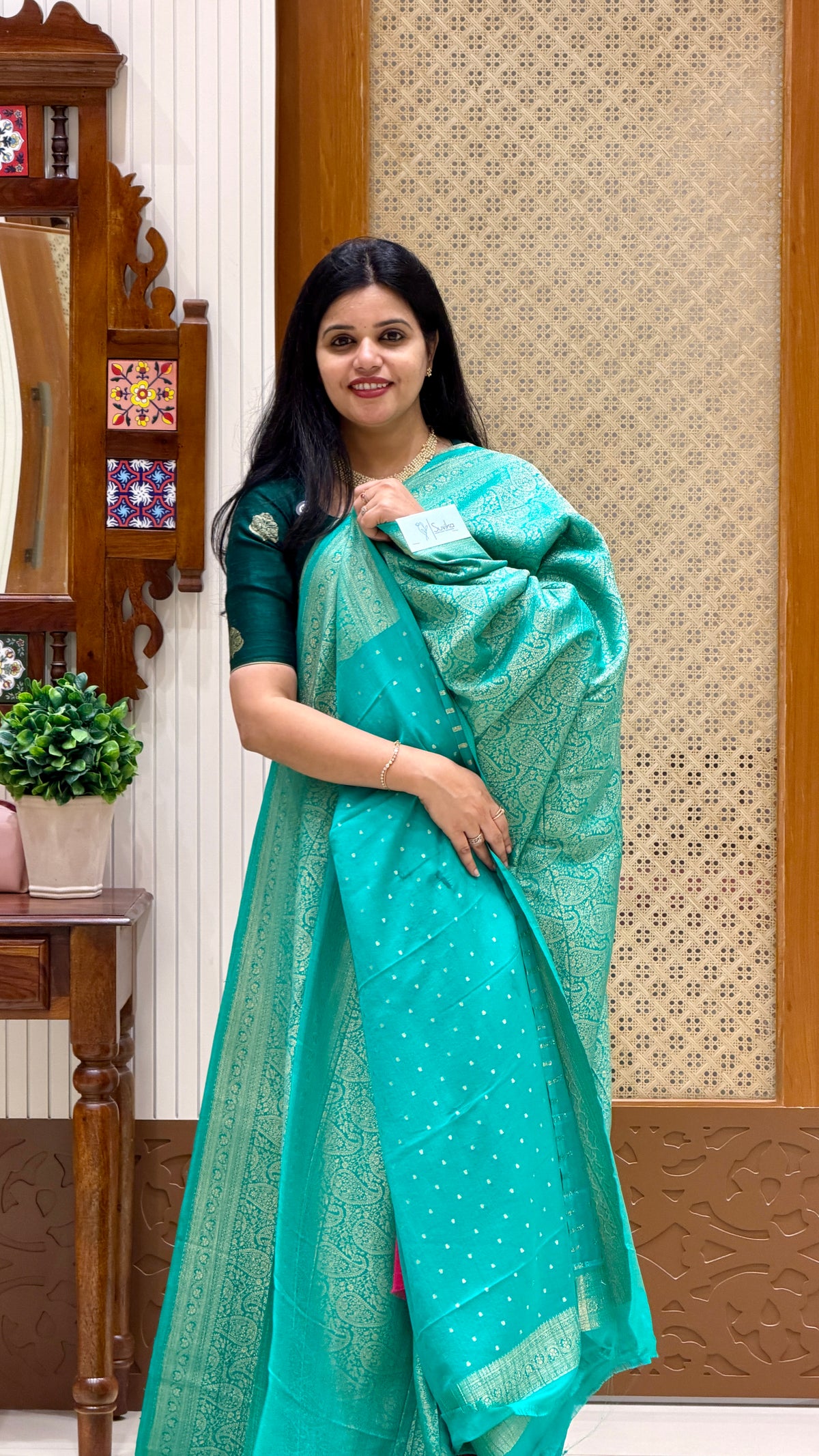 CRUSH GEORGETTE SUV5782-RAMAGREEN