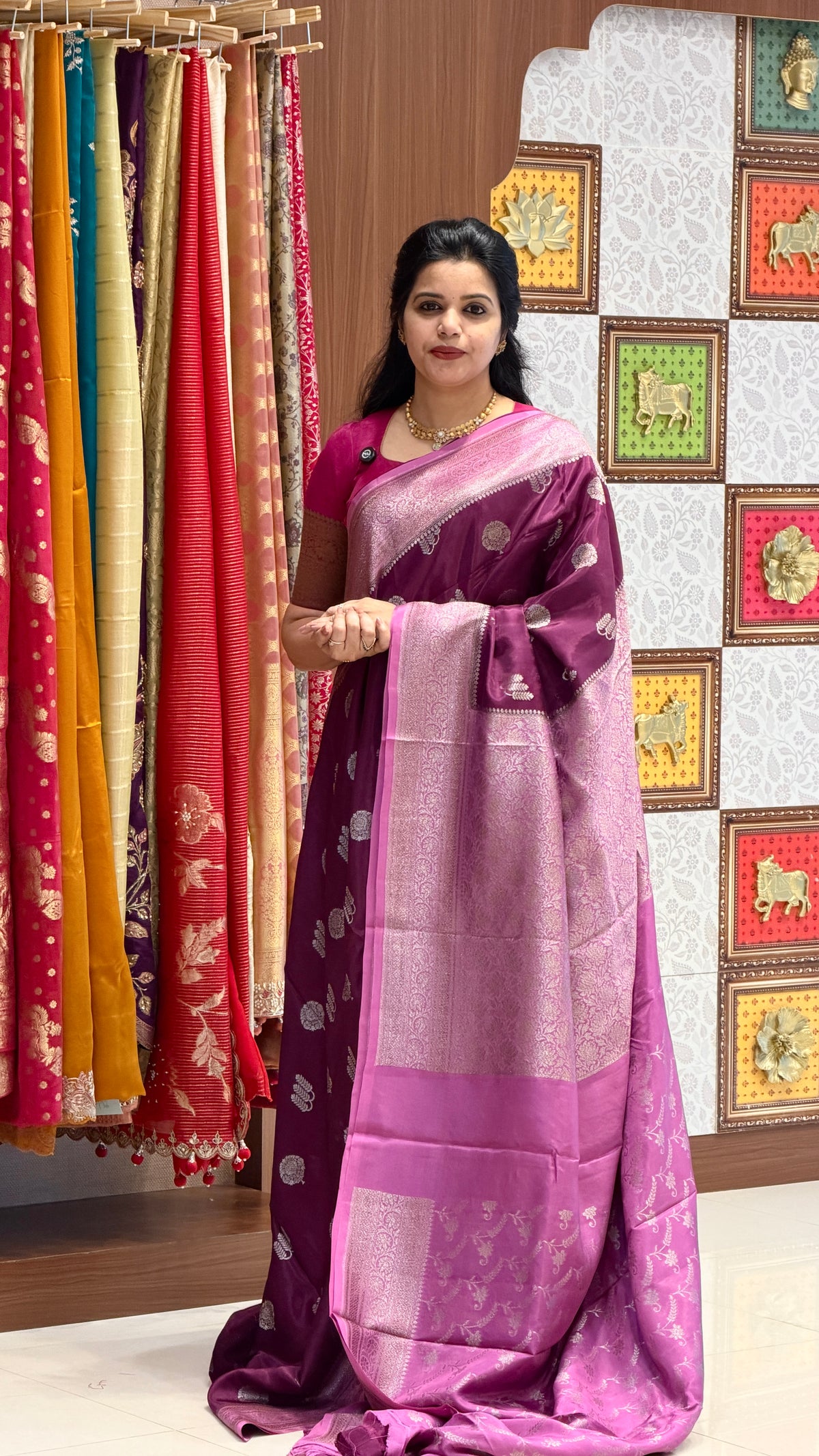 CREPE SILK SUV5695-MAGENTA
