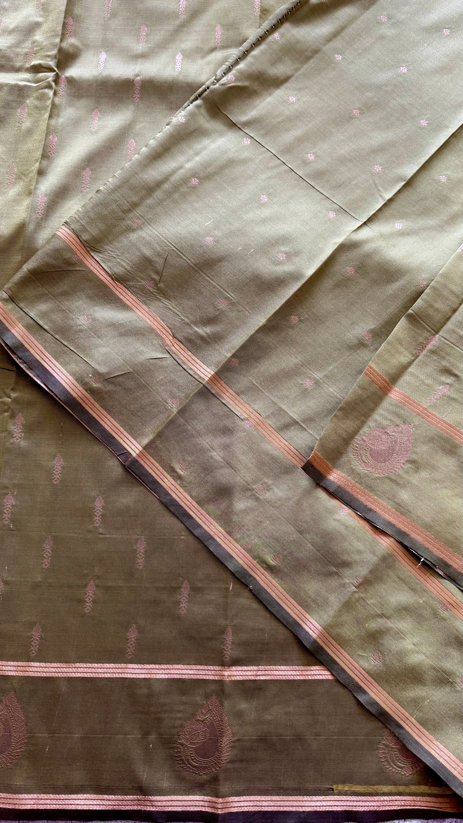 SEMI SILK SAREE SUV5650-MINTGREEN