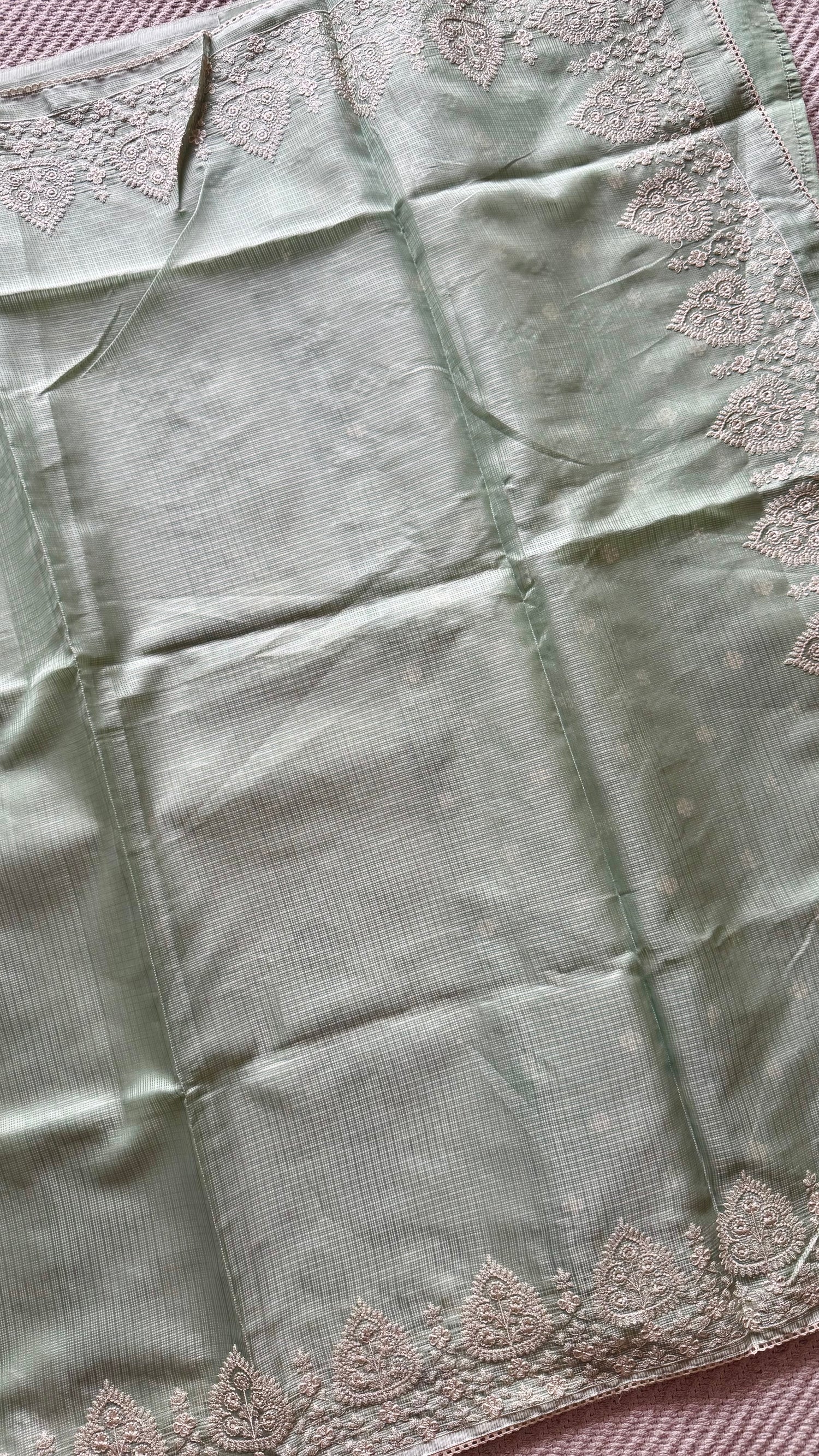 KOTA SILK SAREE SUV5591-SEAGREEN