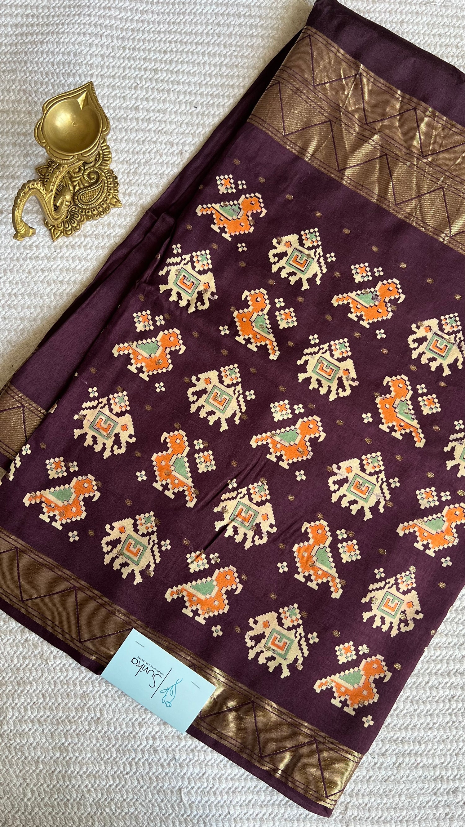 PRINTED CREPE SUV5779-GRAPE