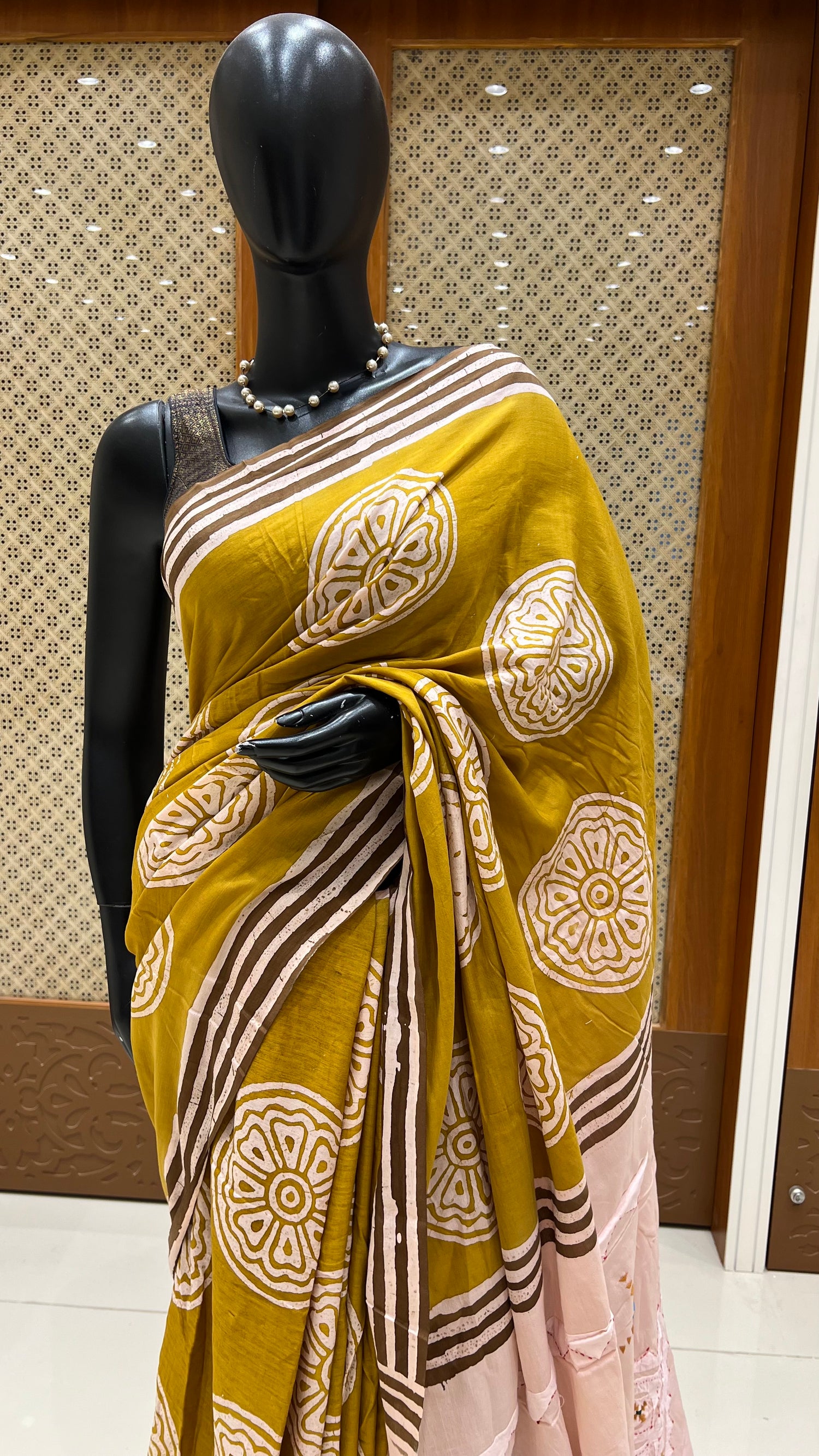 PURE MAHESHWARI SILK COTTON SUV4988-YELLOW