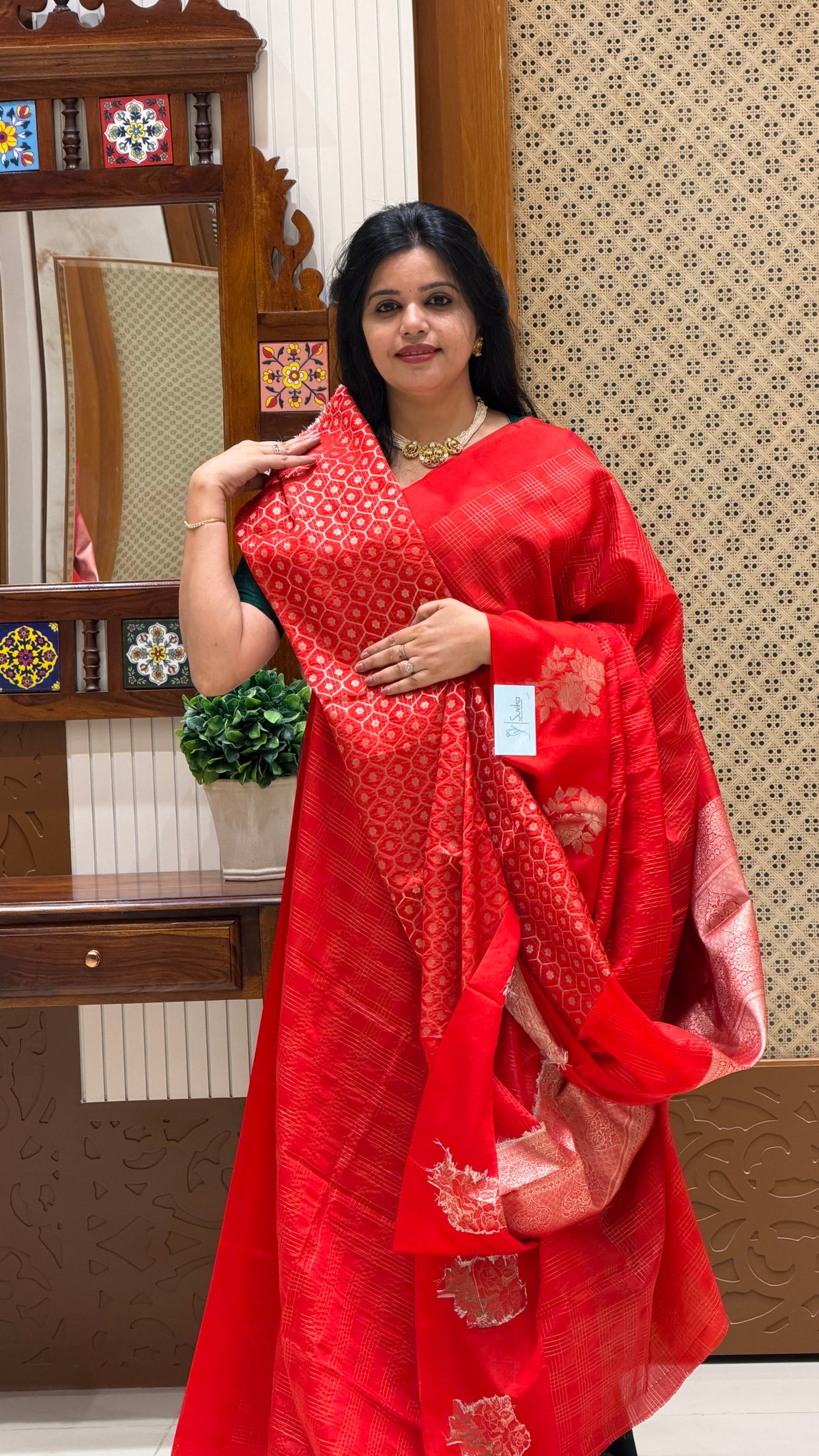 CREPE SILK SUV5691-RED