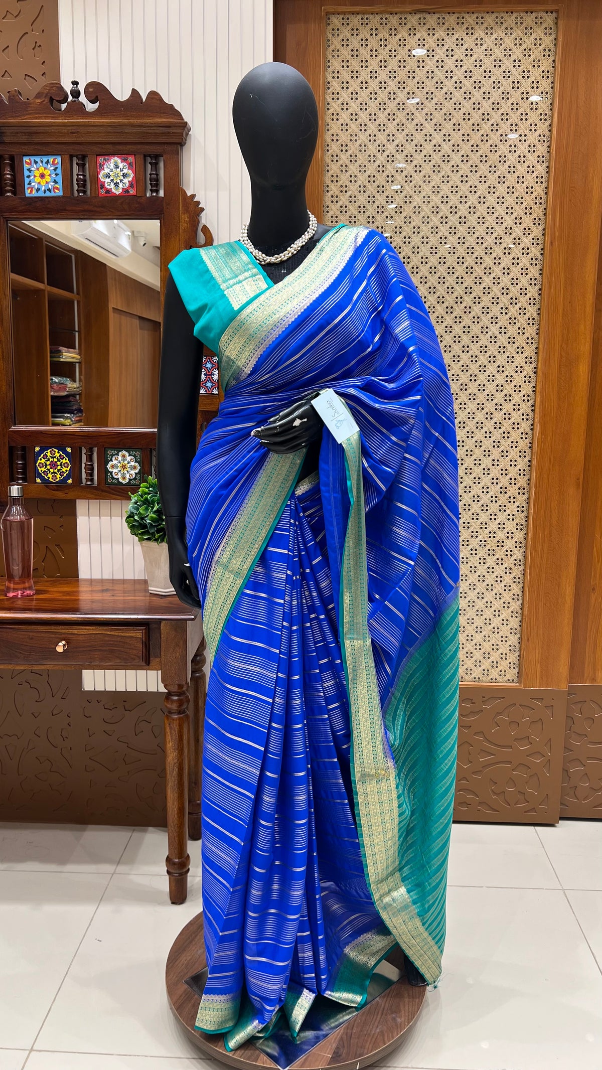 MYSORE CREPE SUV2131 -NAVBLUE WITH RAMABLUE
