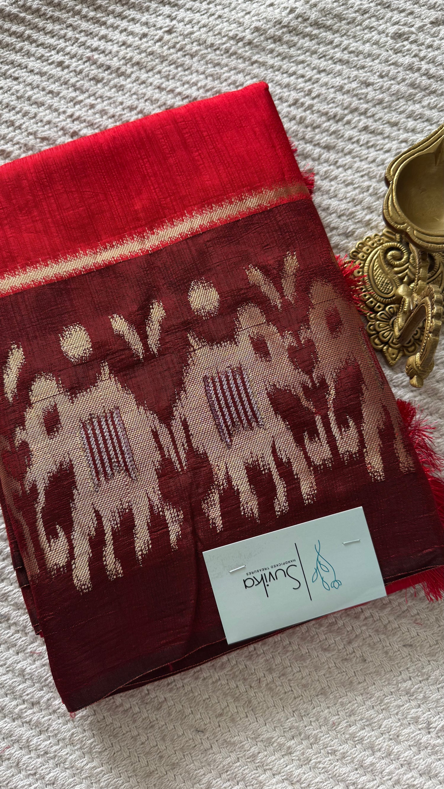 CRAPE SILK SUV5635-RED